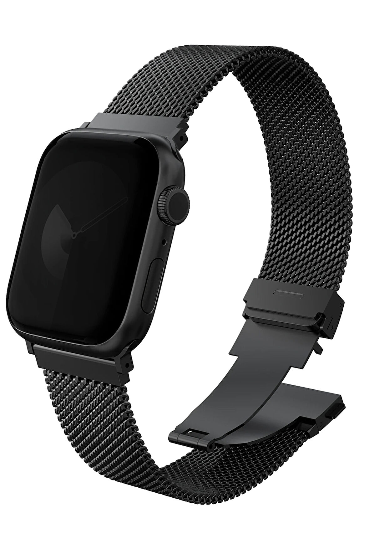 Uniq Dante Pro Watch Ultra 41mm Çelik Örgü Kordon - Siyah