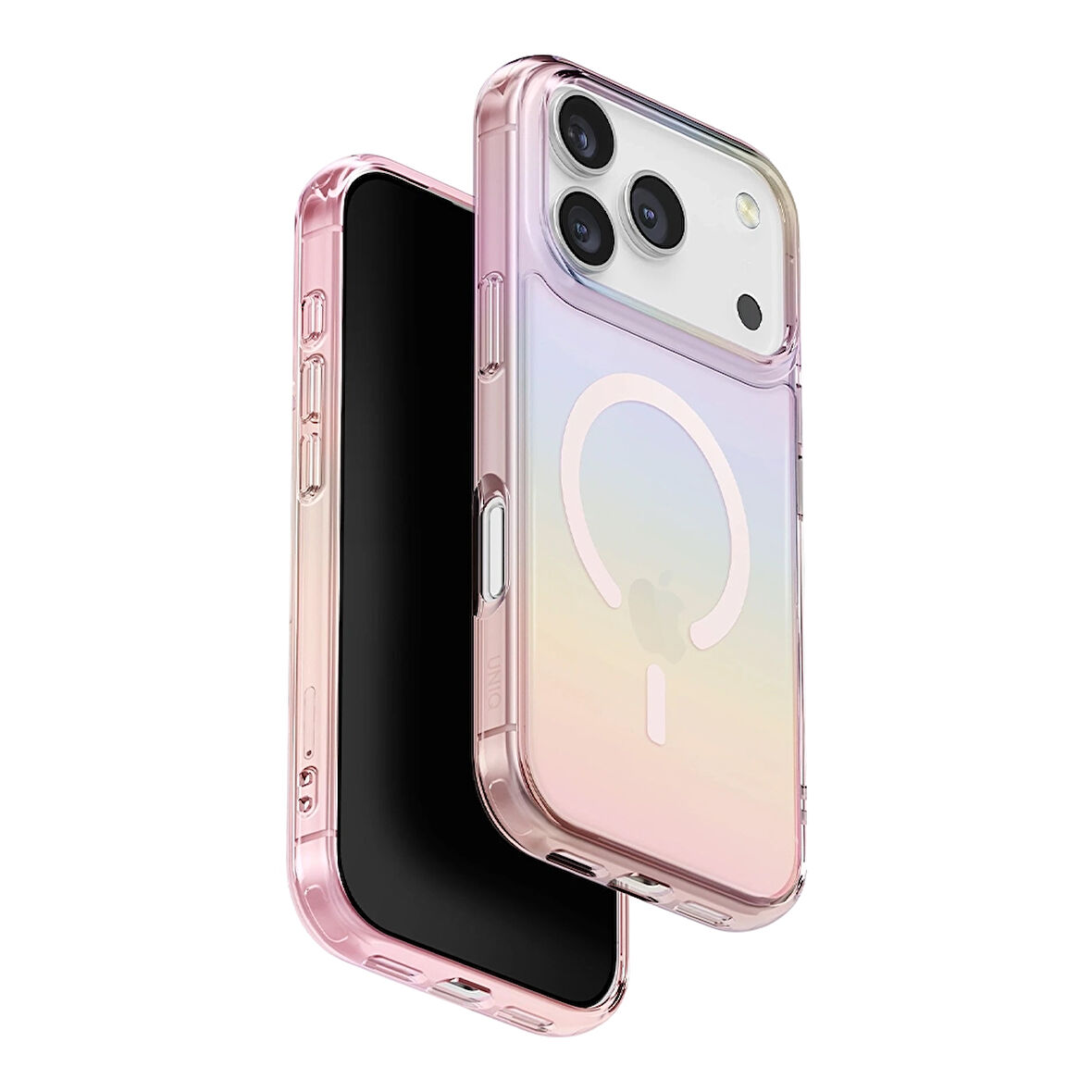Uniq Iridescia iPhone 17 Pro Max MagSafe Rainbow Kılıf - Pembe