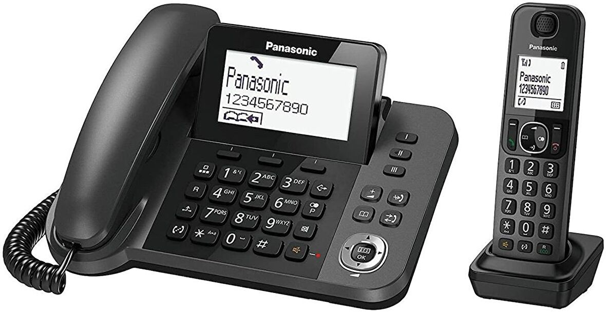 Panasonic KX-TGF310 Çift Aramalı Kablolu ve Telsiz Telefon