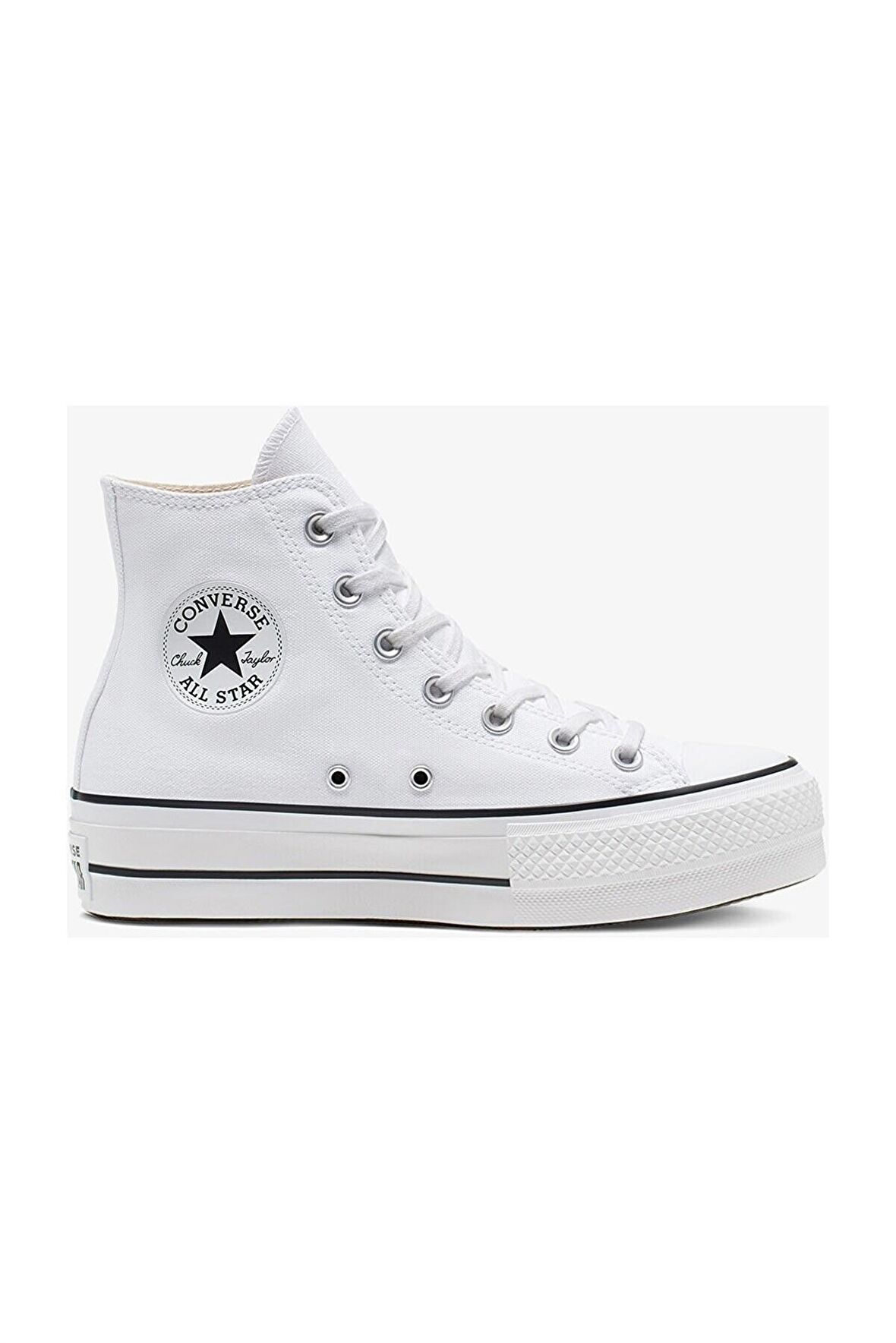 Convers CHUCK TAYLOR ALL STAR PLATFORM CANVAS Kadın Günlük Spor Ayakkabı 560846CBEYAZ