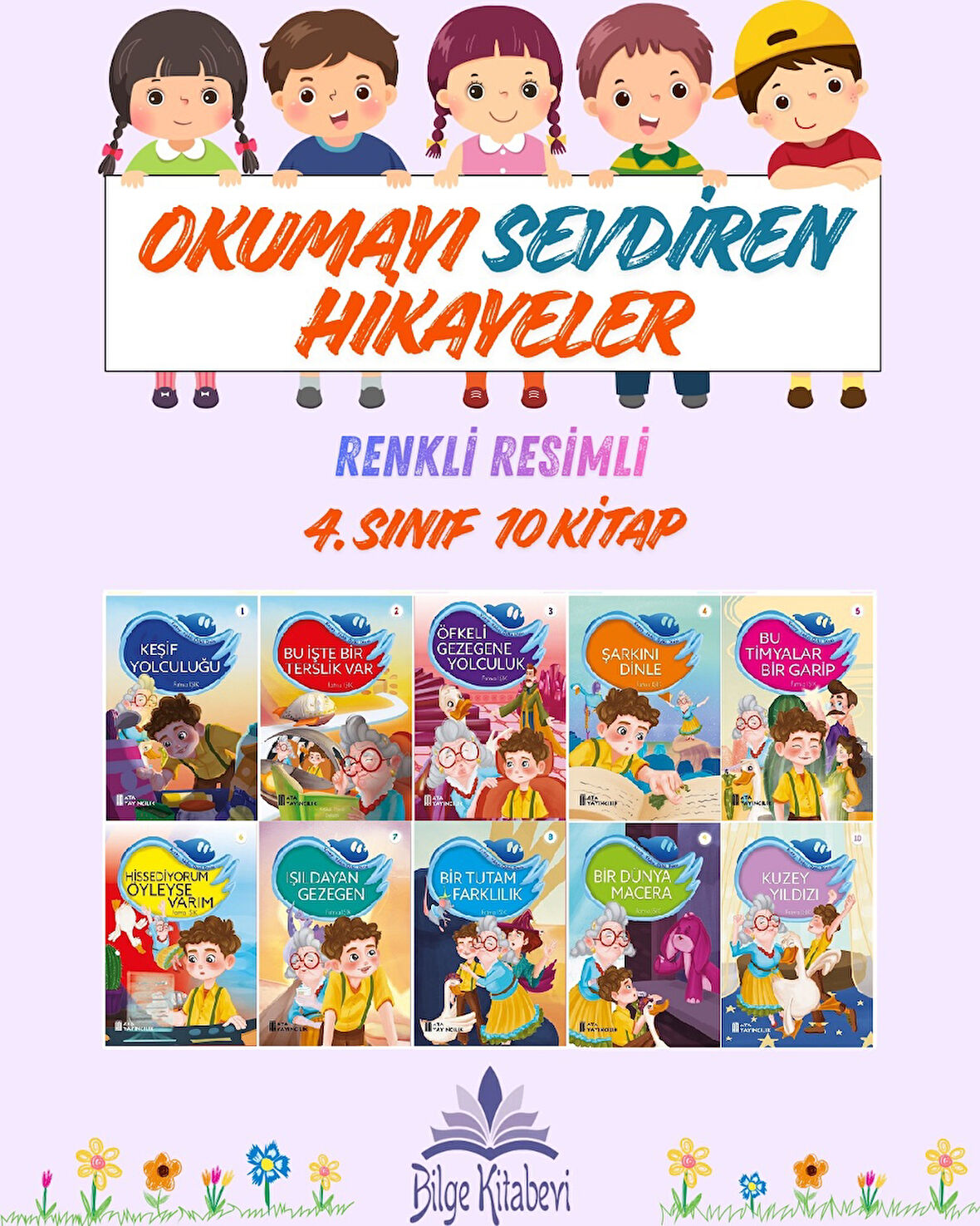 4.Sınıf Okumayı Sevdiren Renkli Resimli Hikayeler 9 - 10 Kitap