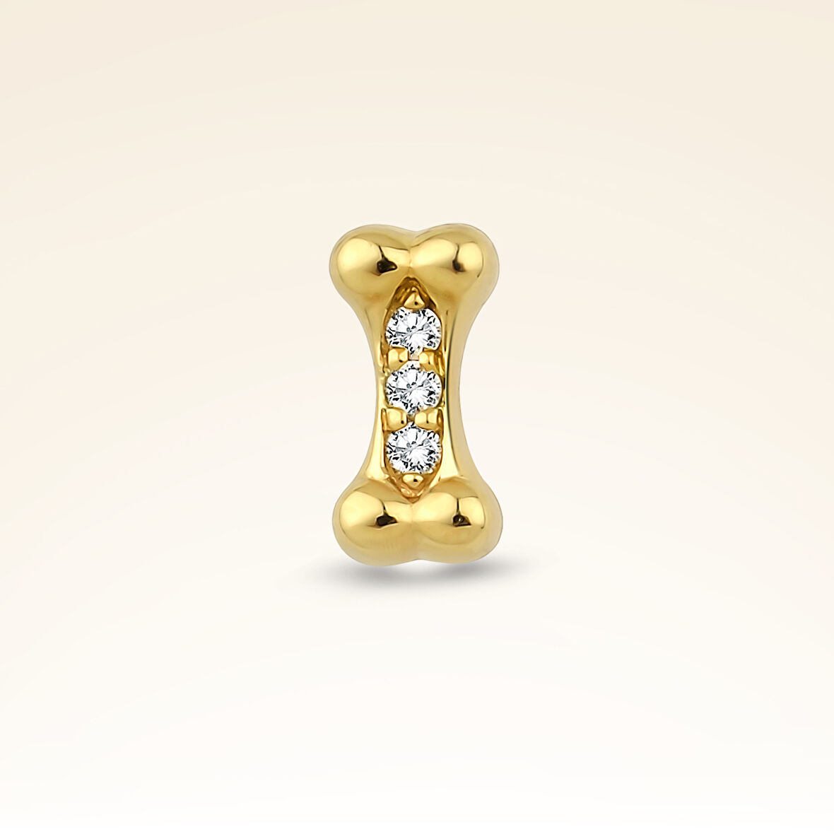 0,02 Karat Pırlanta Taşlı Kemik Piercing