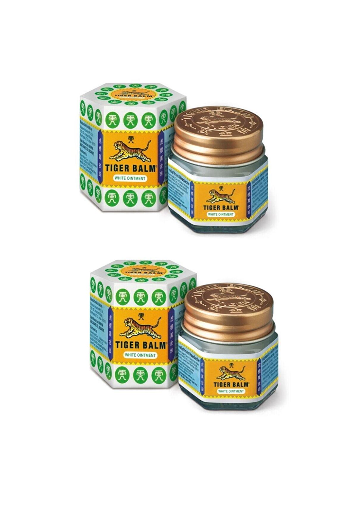 White 30gr+30gr( 2 Adet 30 Gr Beyaz Tıger Balm)