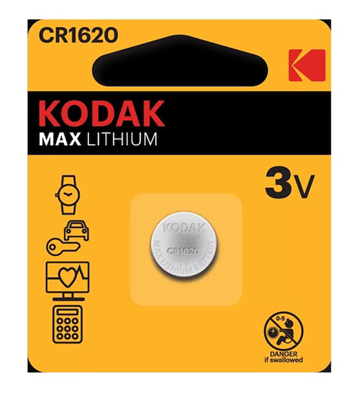 Kodak Para Pil Cr1620 Tek