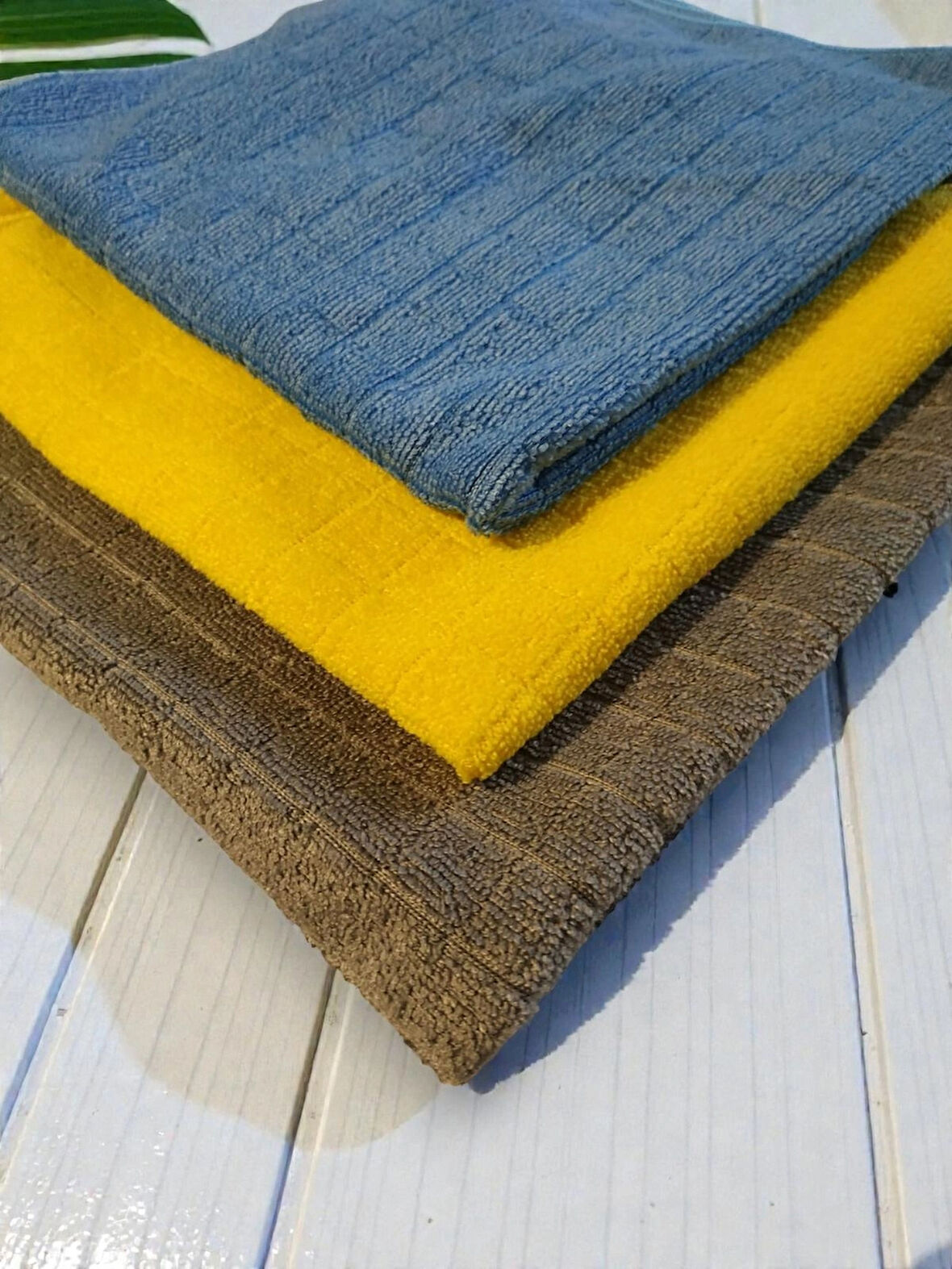 3'lü Eko Havlu Seti - Mikrofiber Süper Emici Çok Amaçlı Bez 40x40 cm.