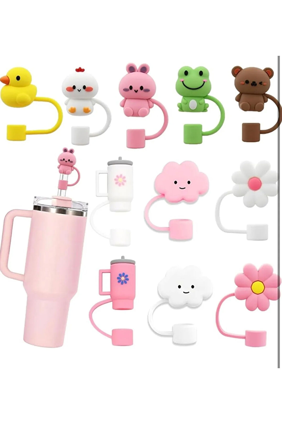 4 Adet Stnly Quencher Için Pipet Kapağı Toz Kapak