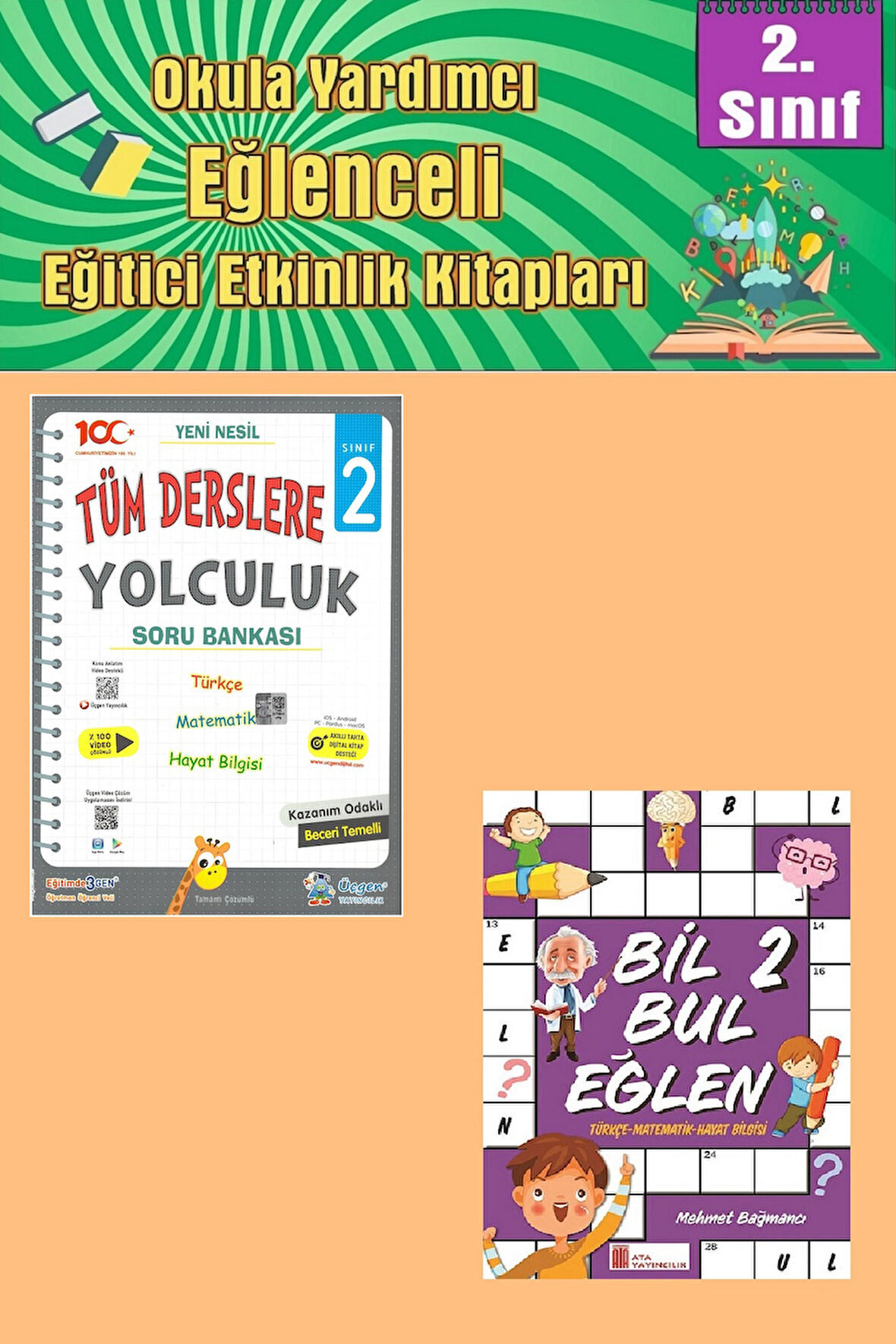 Üçgen 2.Sınıf Tüm Derslere Yolculuk + Bil Bul Eğlen