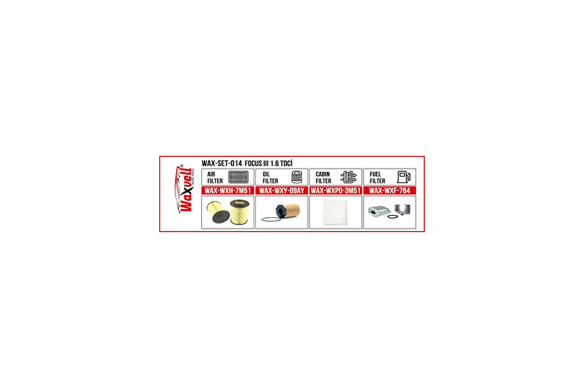 FOCUS III 1.6 TDCİ FİLTRE BAKIM SETİ