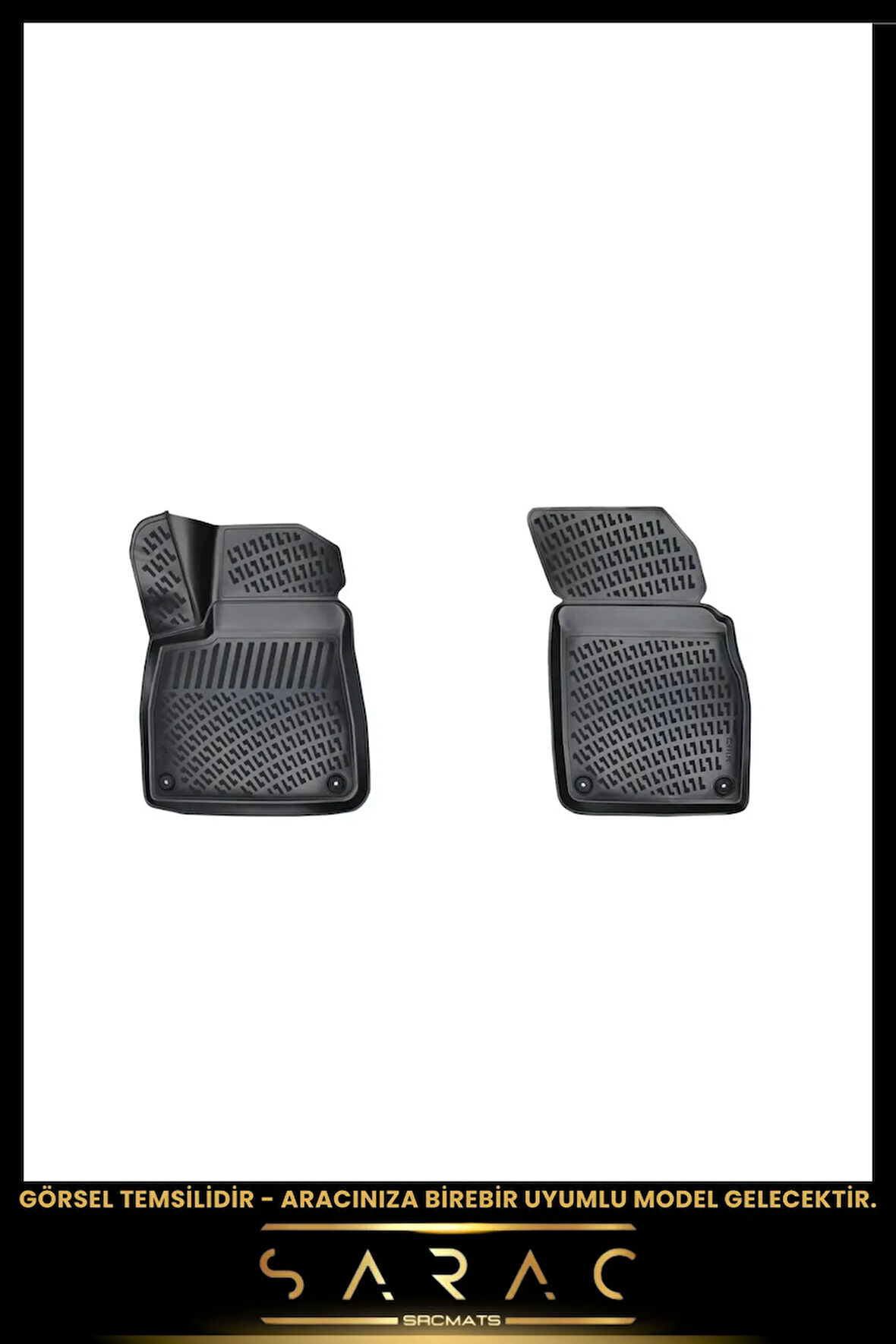 Opel Combo 2015 Model Panelvan Araca Özel 3d Havuzlu Paspas (2 PARÇA)