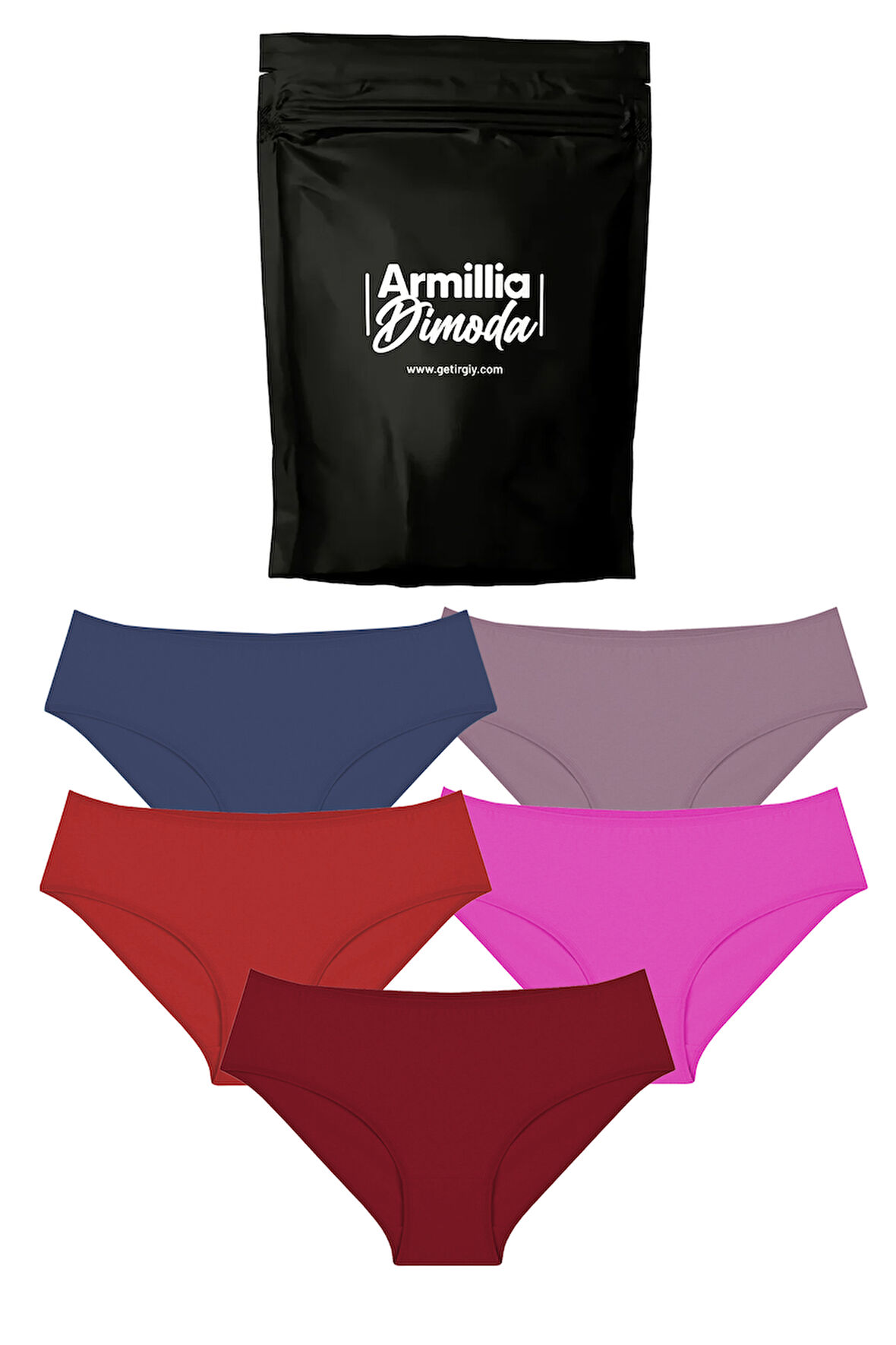 Kadın Günlük Bikini Külot  Premium Paketinde Penye Esnek Kumaş