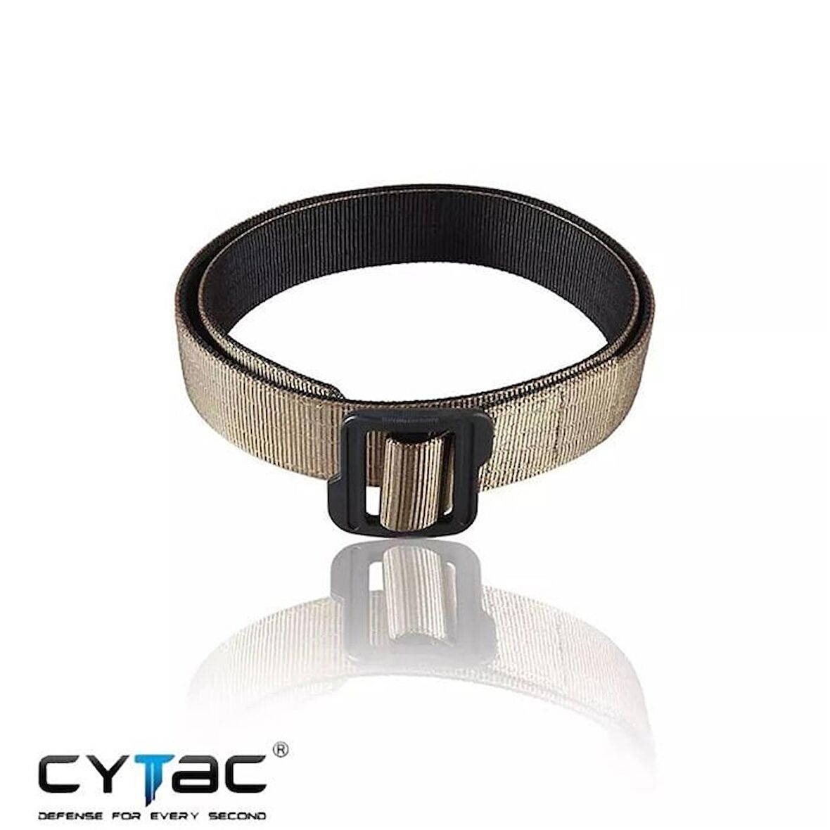 CYTAC Tactical Çift Katmanlı 1.5'' Kemer Tan XL