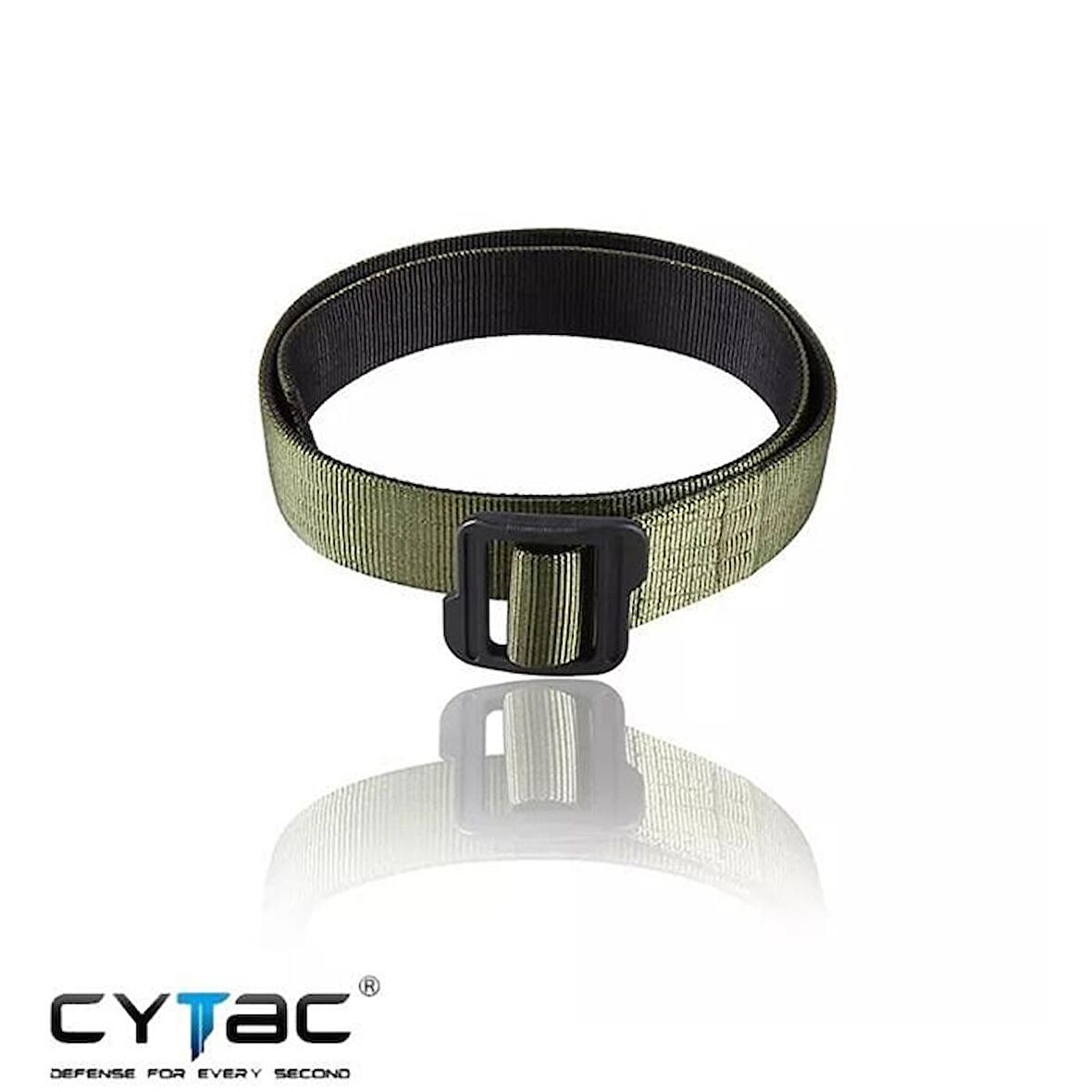 CYTAC Tactical Çift Katmanlı 1.5'' Kemer Yeşil S