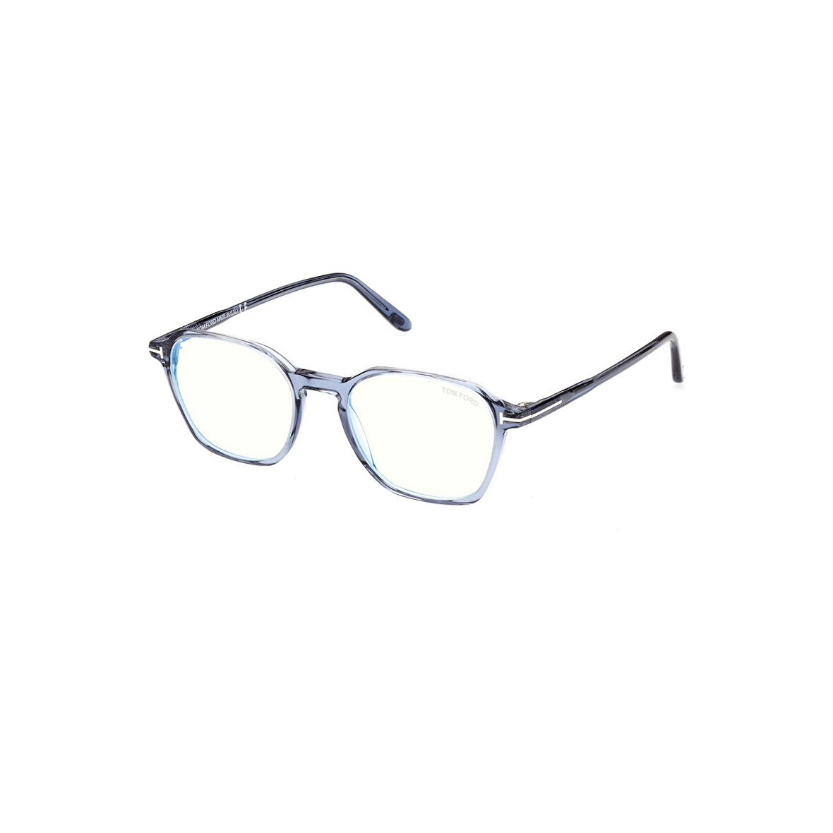 Tom Ford Tf 5804B 090 50 Erkek Oval Şeffaf Mavi Kemik Mavi Işık Korumalı Gözlük