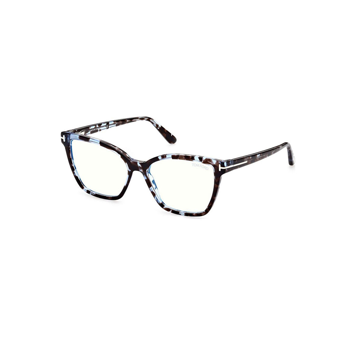 Tom Ford Tf 5812 055 53 Kadın Kelebek Kırçıllı Mavi Kemik Mavi Işık Korumalı Gözlük