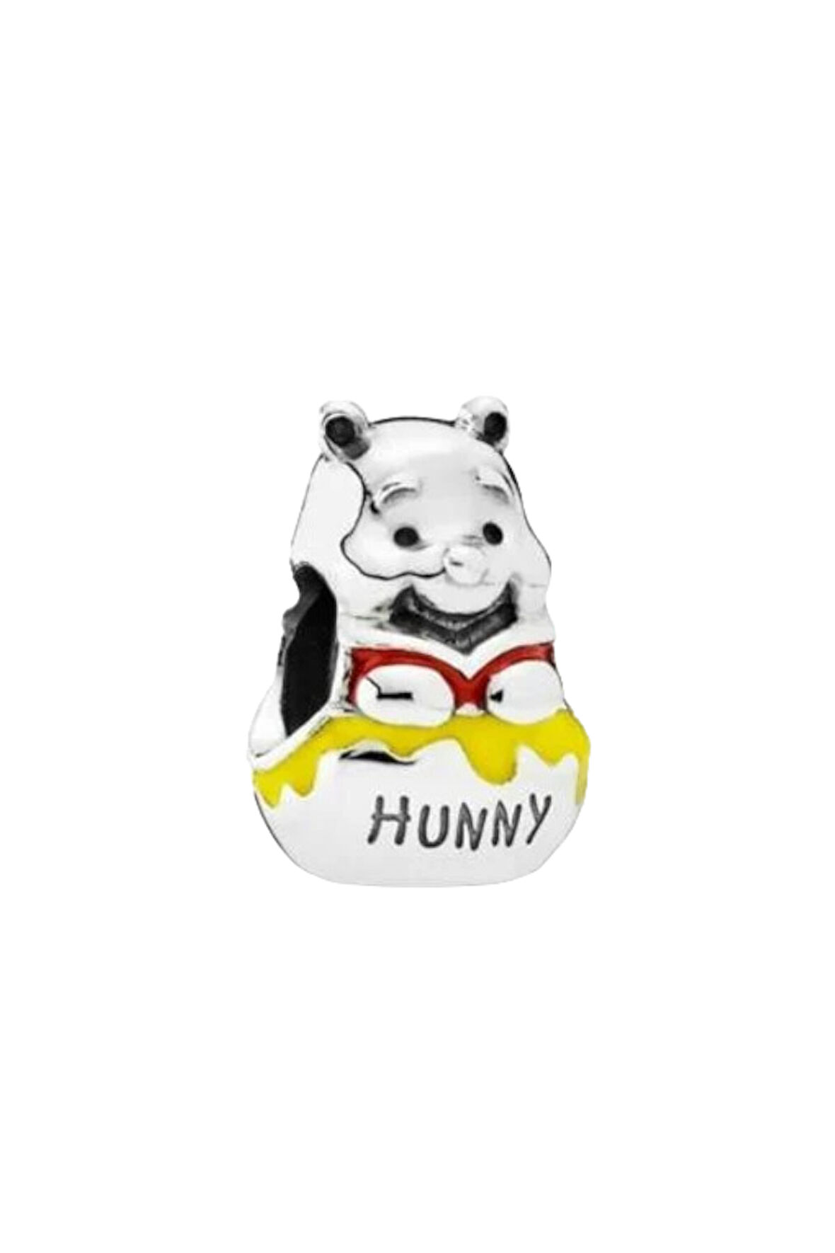 Winnie the Pooh & Bal Kavanozu Charm |925 Ayar Gümüş
