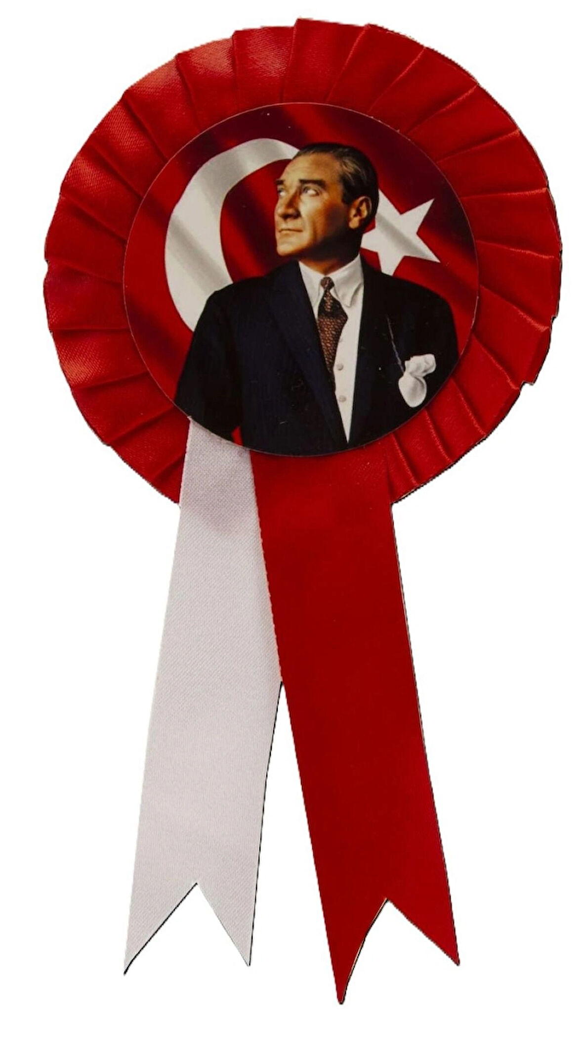 25 ADET ATATÜRK TÜRK BAYRAKLI KOKART ROZET