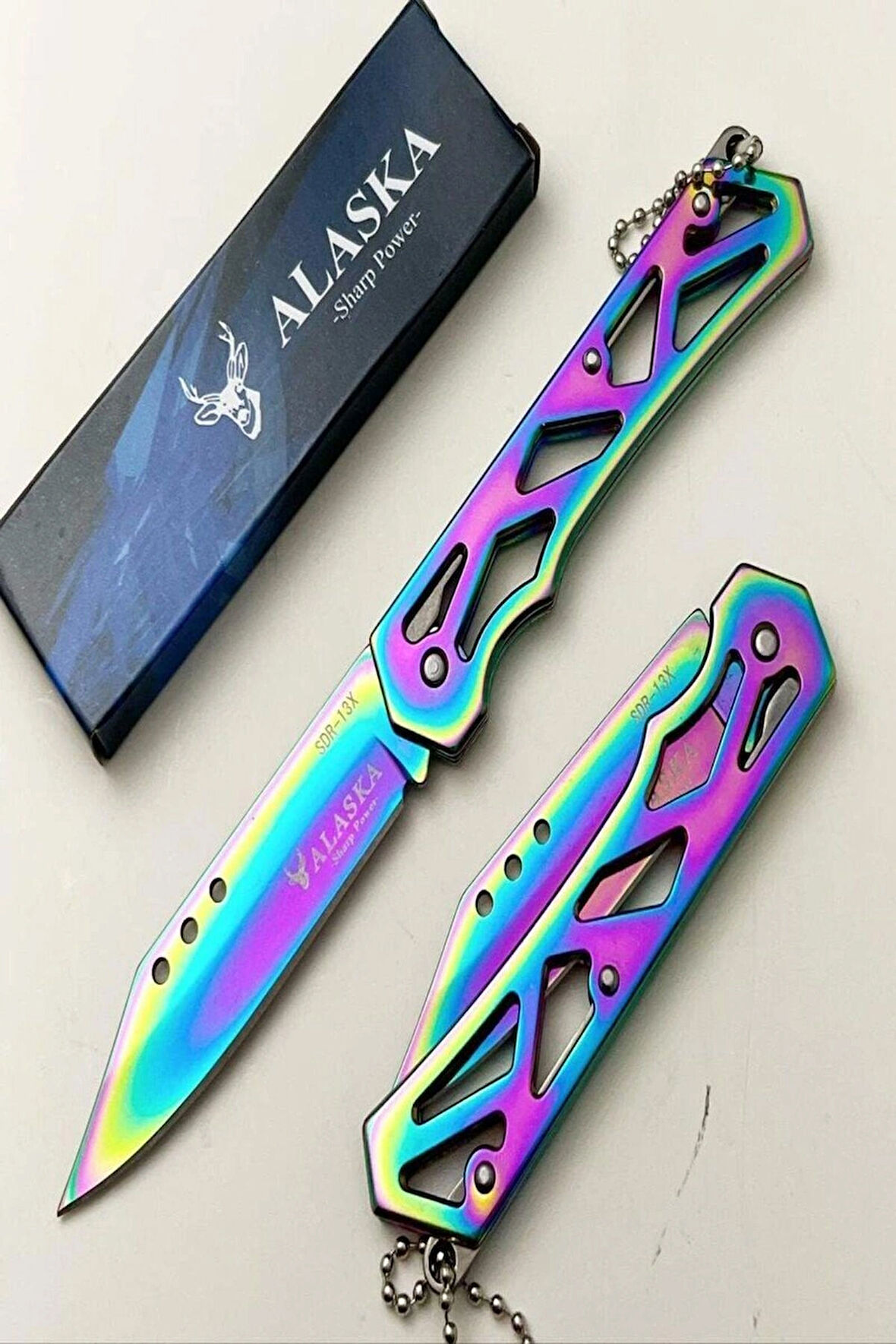 Kamp Çakısı Cep Çakısı Gök Kuşağı 16.5 Cm