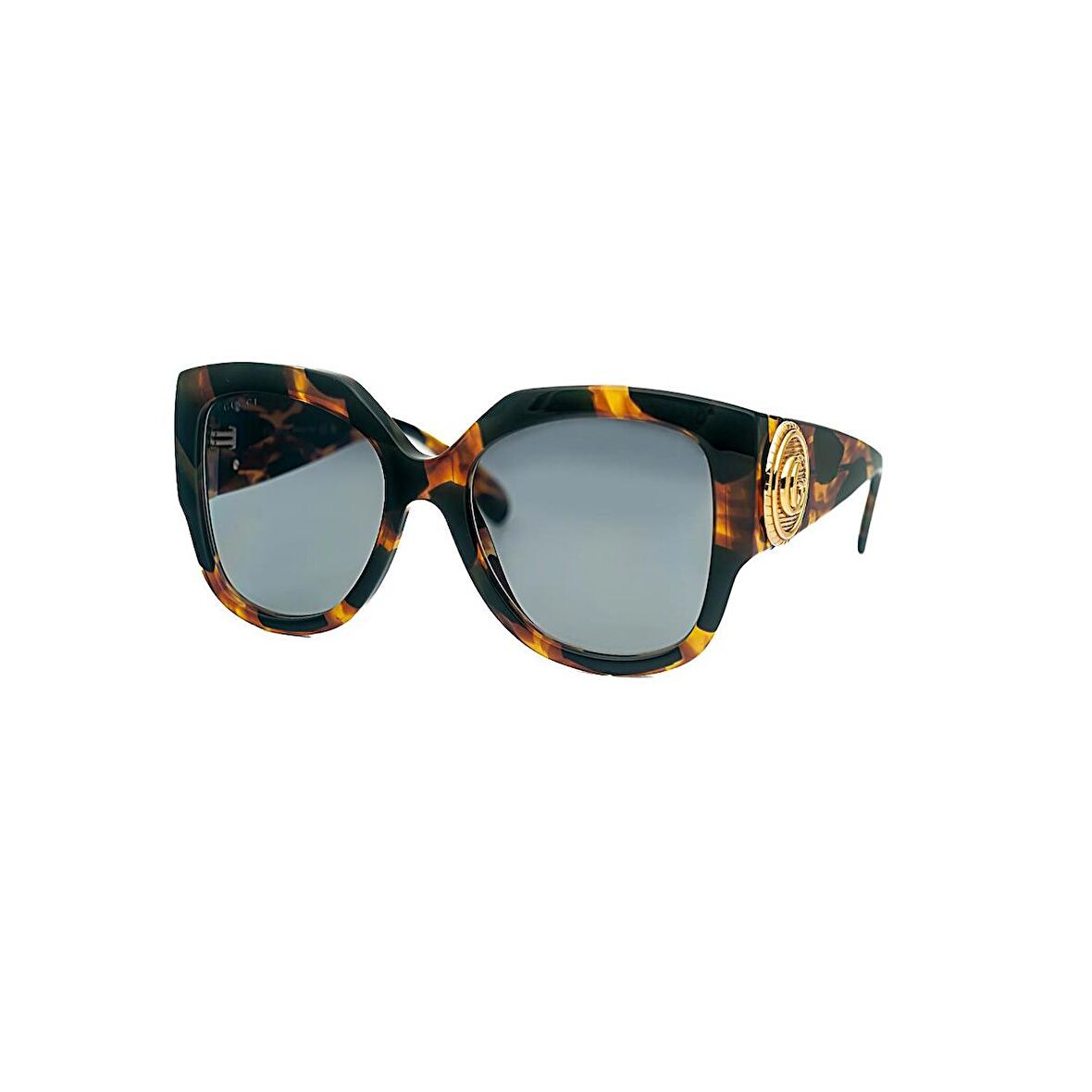Gucci GG 1407S 002 54 Kadın Kare Kırçıllı Kahverengi Kemik Güneş Gözlüğü