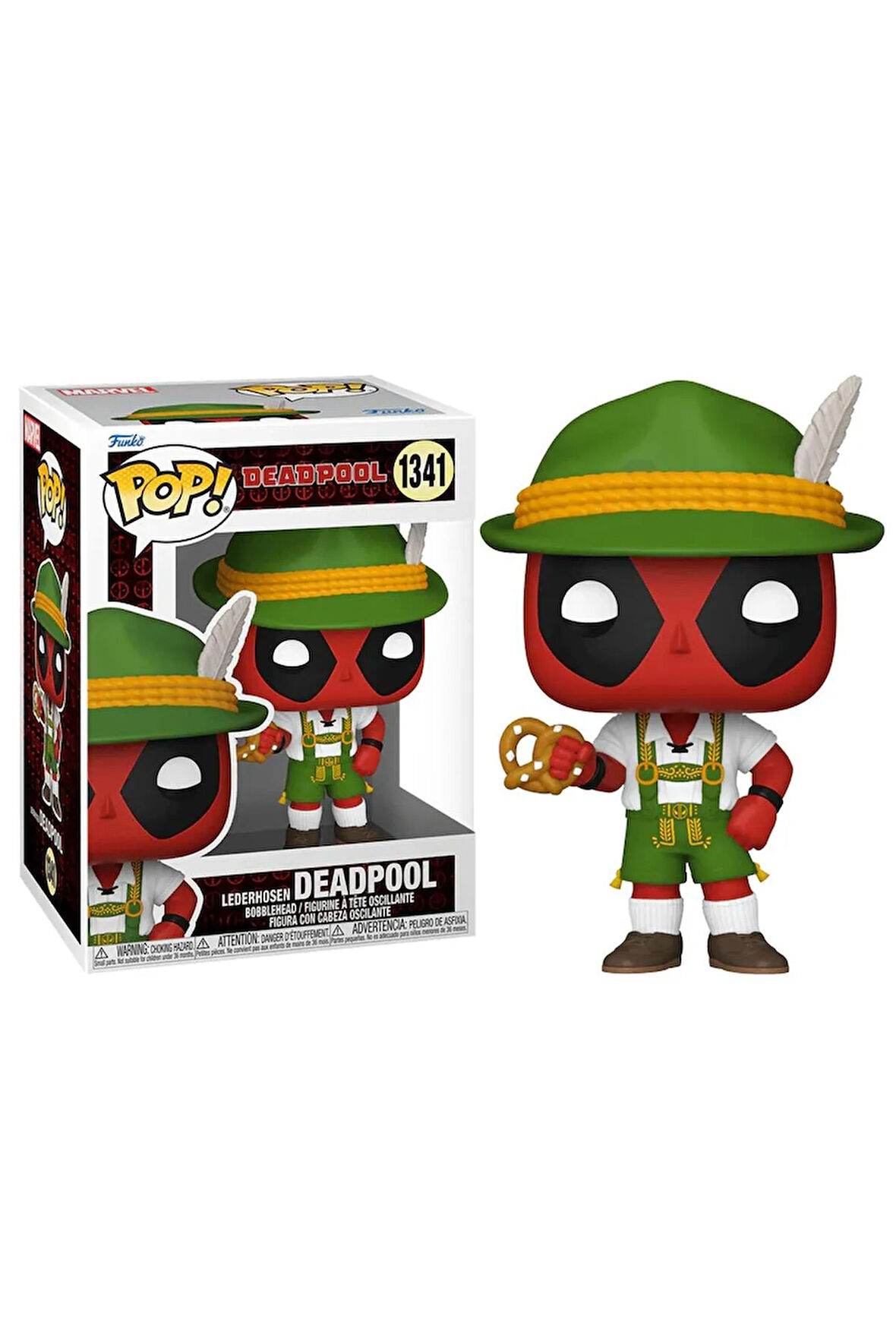 Pop Marvel: Deadpool - Lederhosen Deadpool No:1341 Bobble-head
