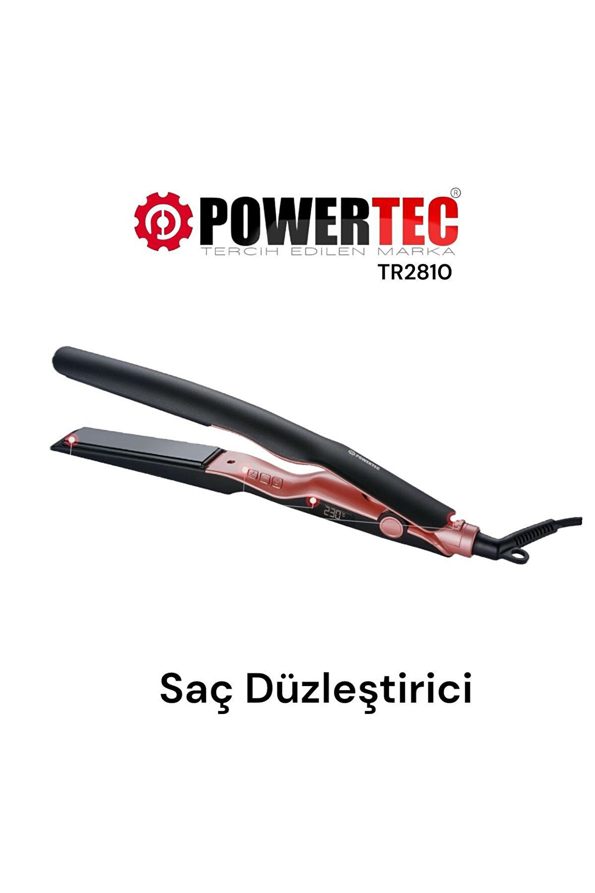 TR2810 Seramik Saç Düzleştirici