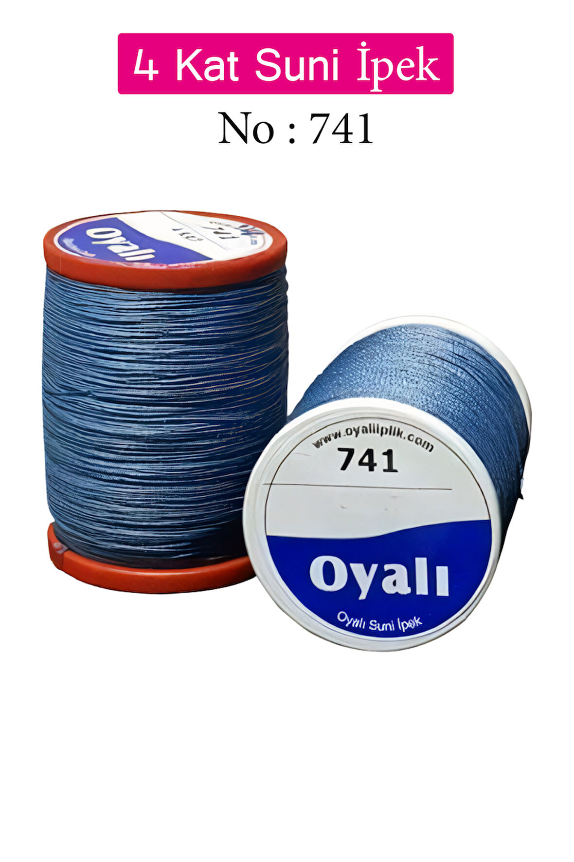 Oyalı 4 Kat Suni İpek İplik İğne Oyası Boncuk İpi Tığ Oyası No:741