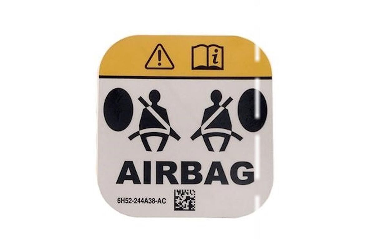 Airbag Sticker 6H52-244A38-AC Yapıştırma Etiket