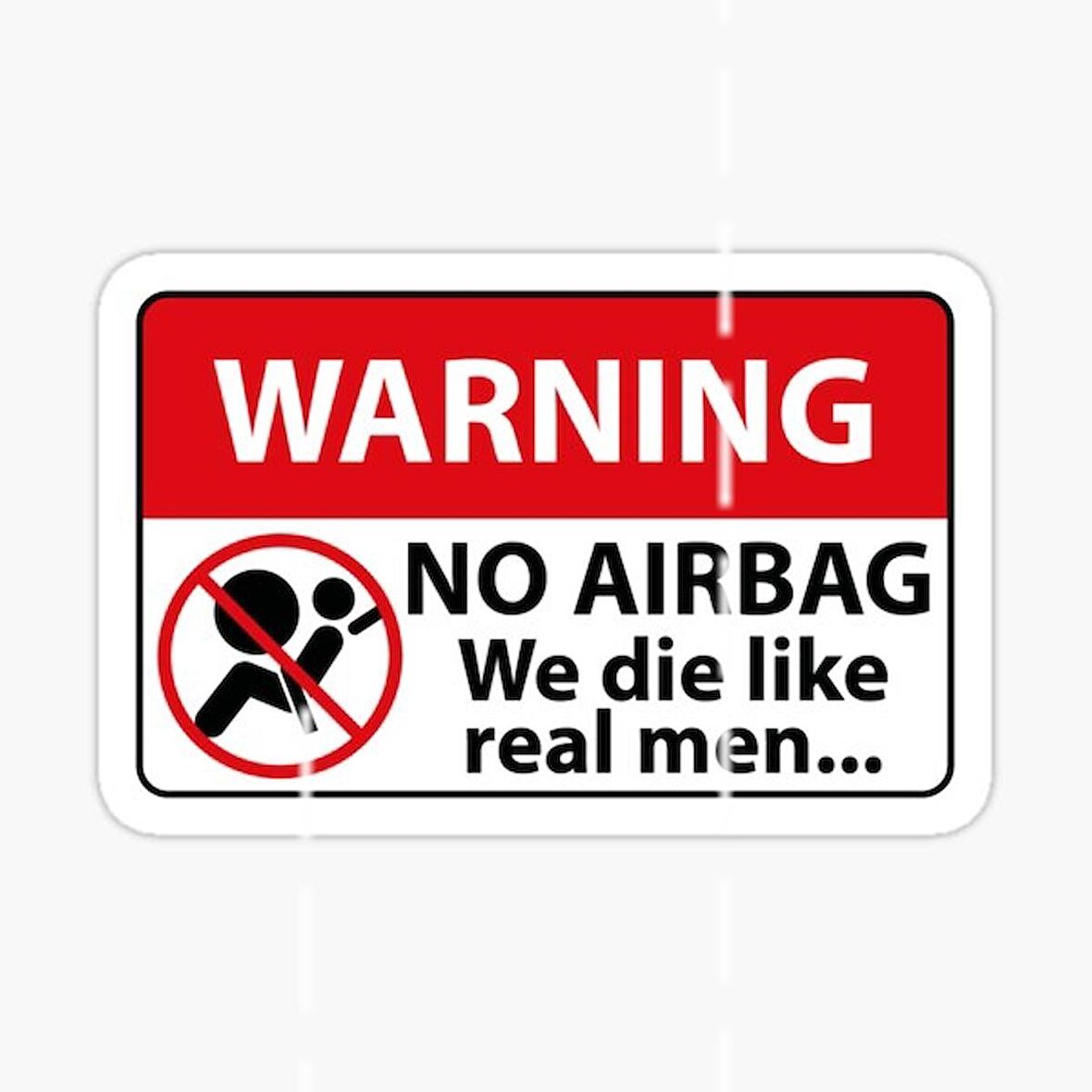 Airbag Yok Araba Etiketi Sticker Yapıştırma