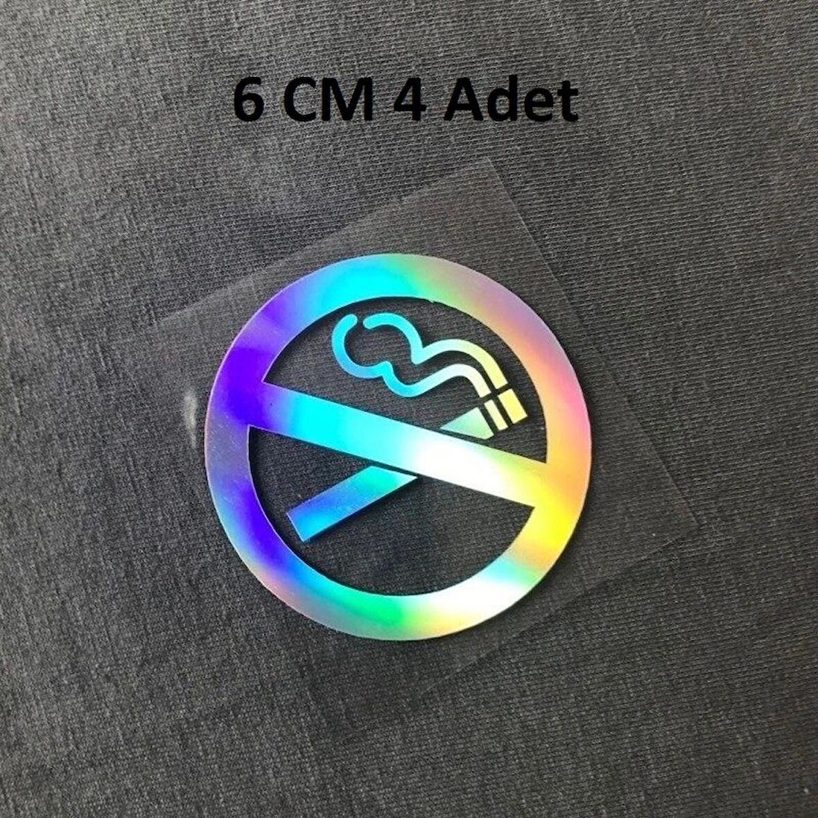 Araba Torpido Yapıştırma Sigara İçilmez 6CM Ufak 4 Adet
