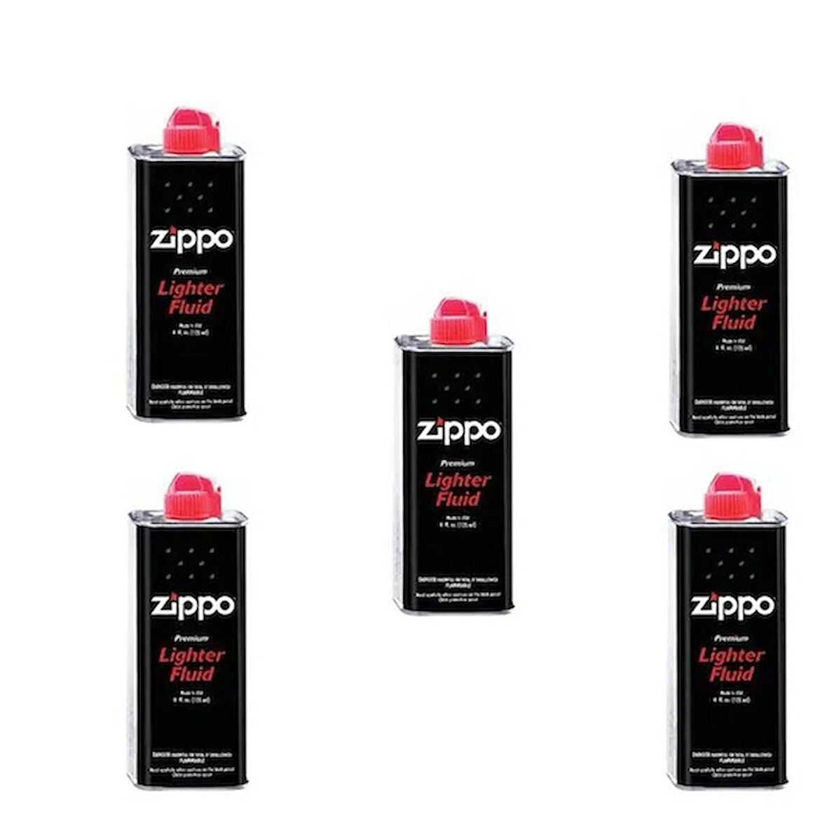 Zippo 125 Ml Çakmak Benzini 5 Adet