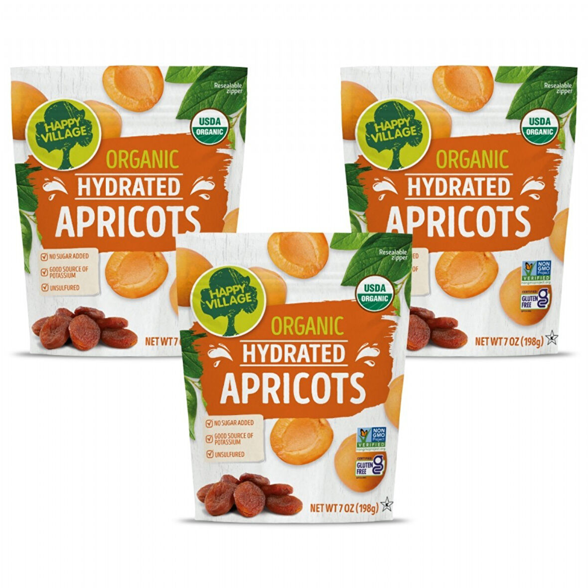 Organik Ekstra Yumuşak Kuru Kayısı(x3) 198 gr
