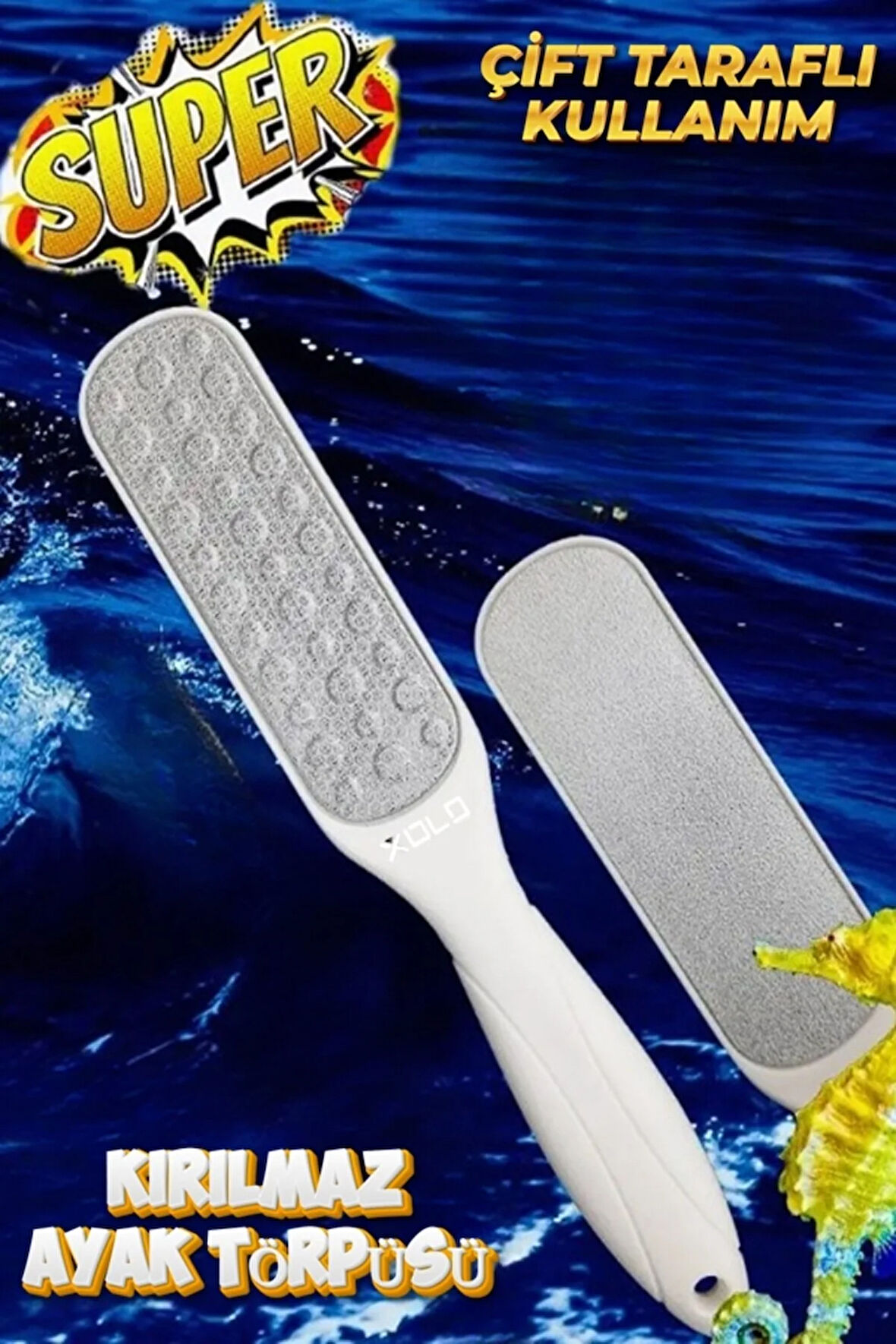 Yeni Nesil Beyaz Çift Taraflı Kırılmaz Ayak Törpüsü XL70