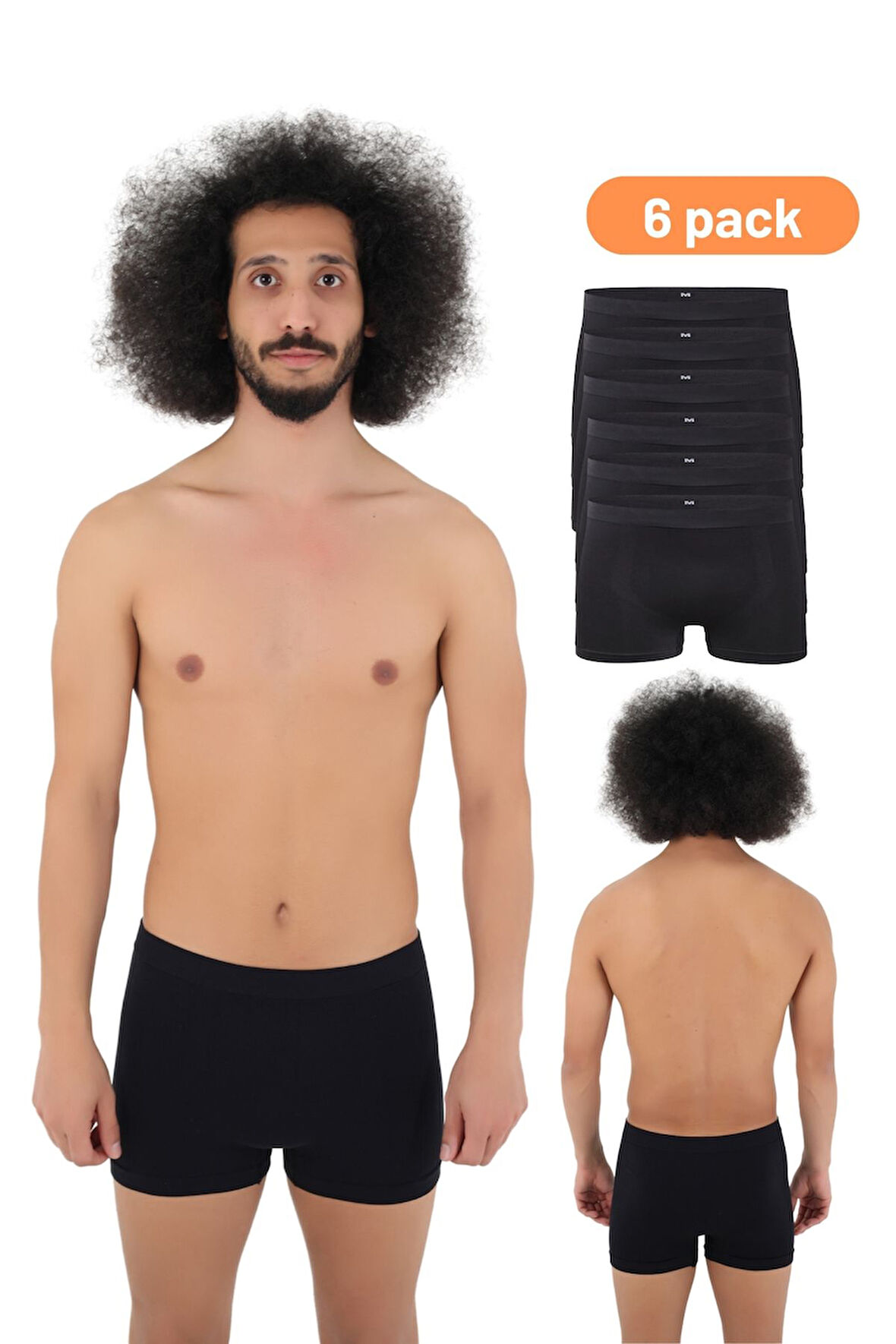 Erkek 6'lı Premium Kutuda Dikşsiz Mikro Fiber Boxer Seti – Rahat Bel Lastiği Likralı