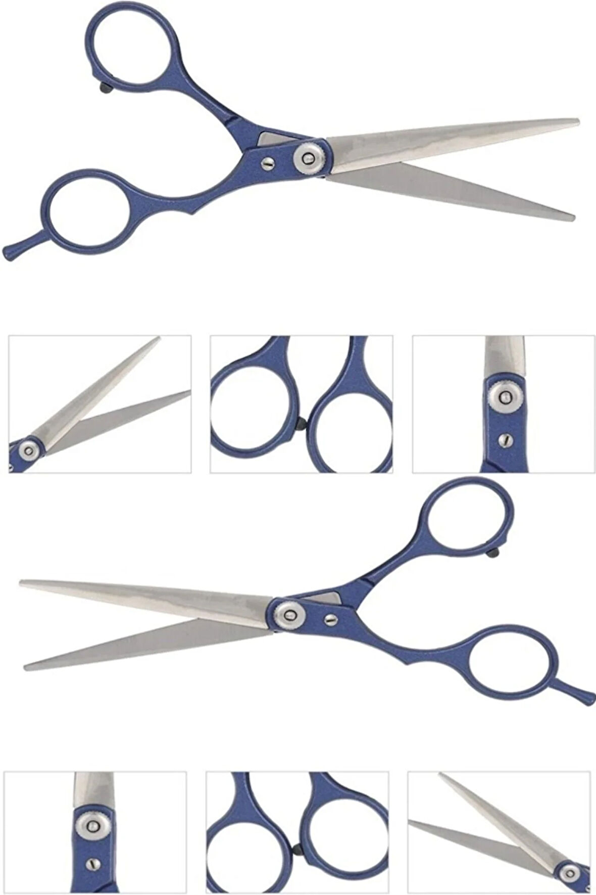 Sol El Makası Sol El Saç Kesim Makası Düz Uçlu Kuaför Berber Özel Sol El Makası 6 inç DH505B