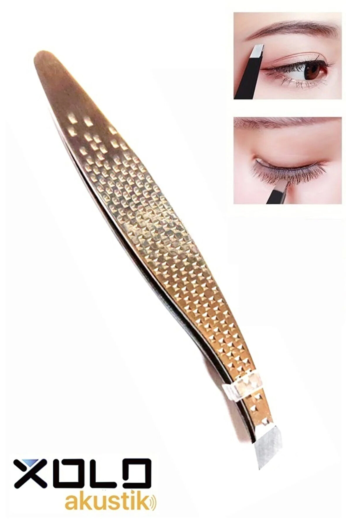 Kavisli Akustik Kaş Cımbızı Yan Uçlu Kaydırmaz Noktalı Xlc510