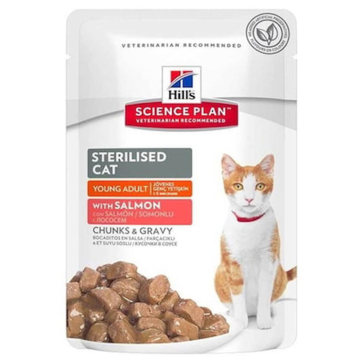Hill's Kısırlaştırılmış Kedi Konservesi Somon Balıklı 85 gr