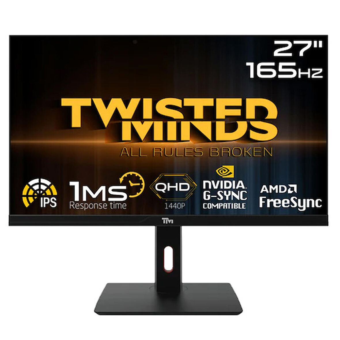 TWISTED MINDS 27 TM272QE QHD 165Hz 1MS HDMI DP FREESYNC/GSYNC ÇERÇEVESİZ RGB IPS GAMING MONİTÖR