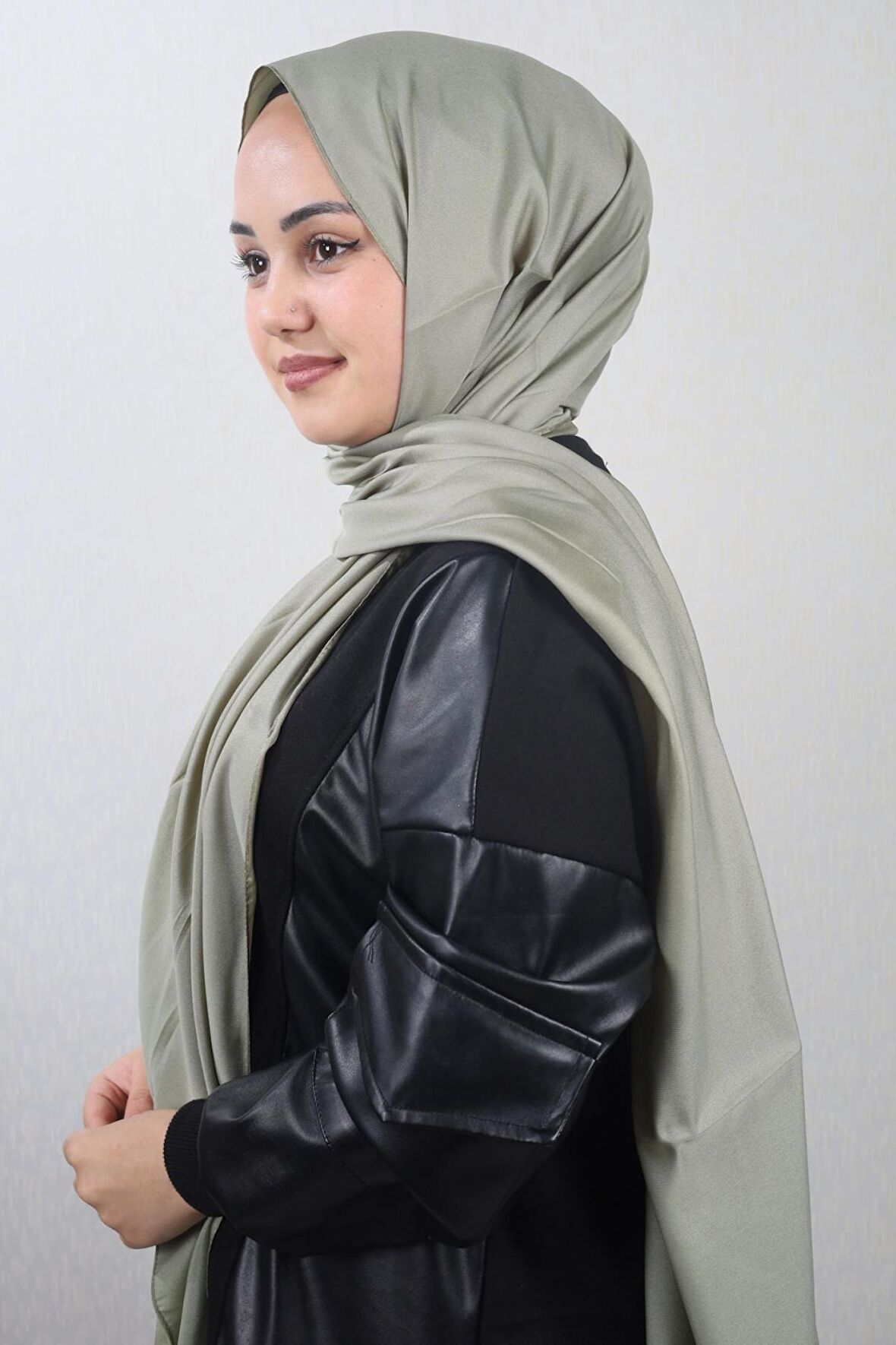  Qum İpek Düz Renk Kristal Şal - Desen-01 - Renk-07 -98