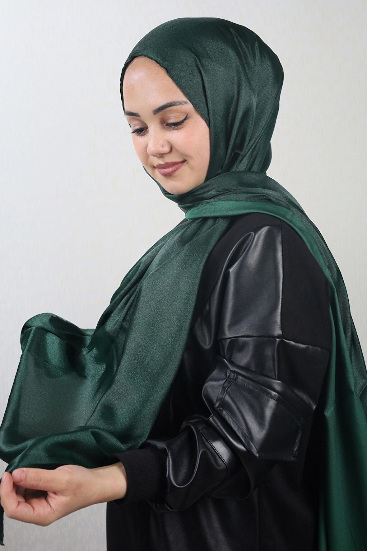  Qum İpek Düz Renk Kristal Şal - Desen-01 - Renk-10 -98