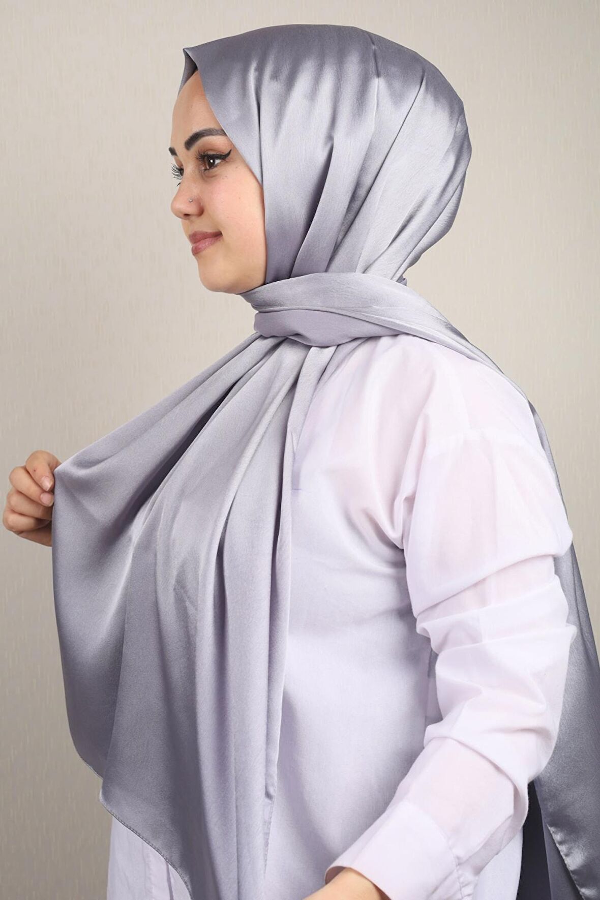  Qum İpek Düz Renk Mum Şal - Desen-01 - Renk-24 -98