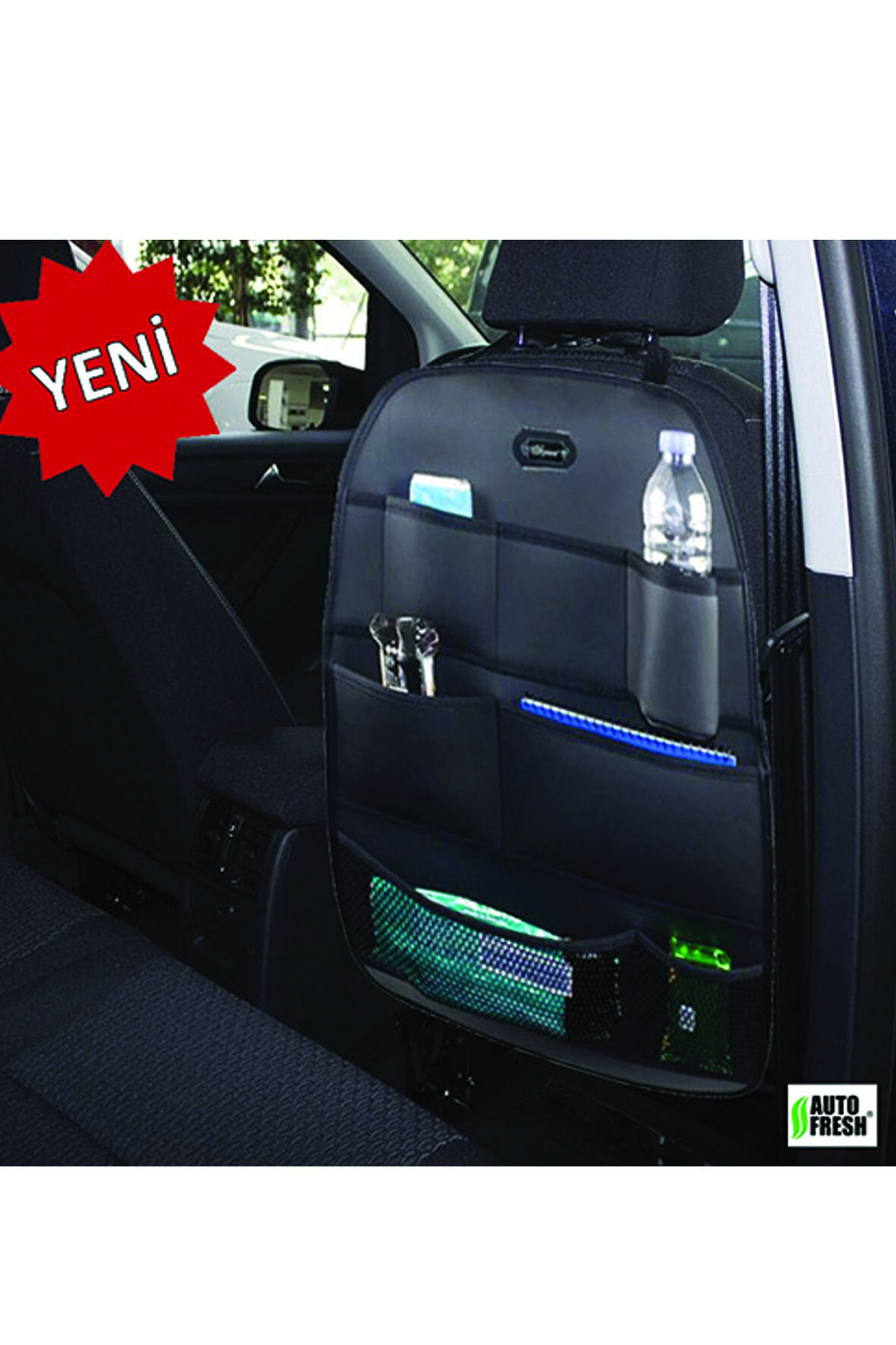 Opel Combo 2005-2006-2007 Koltuk Arkası Ceplik Seyahat Erzak Telefon Tablet Koruyucu Süet Kılıf