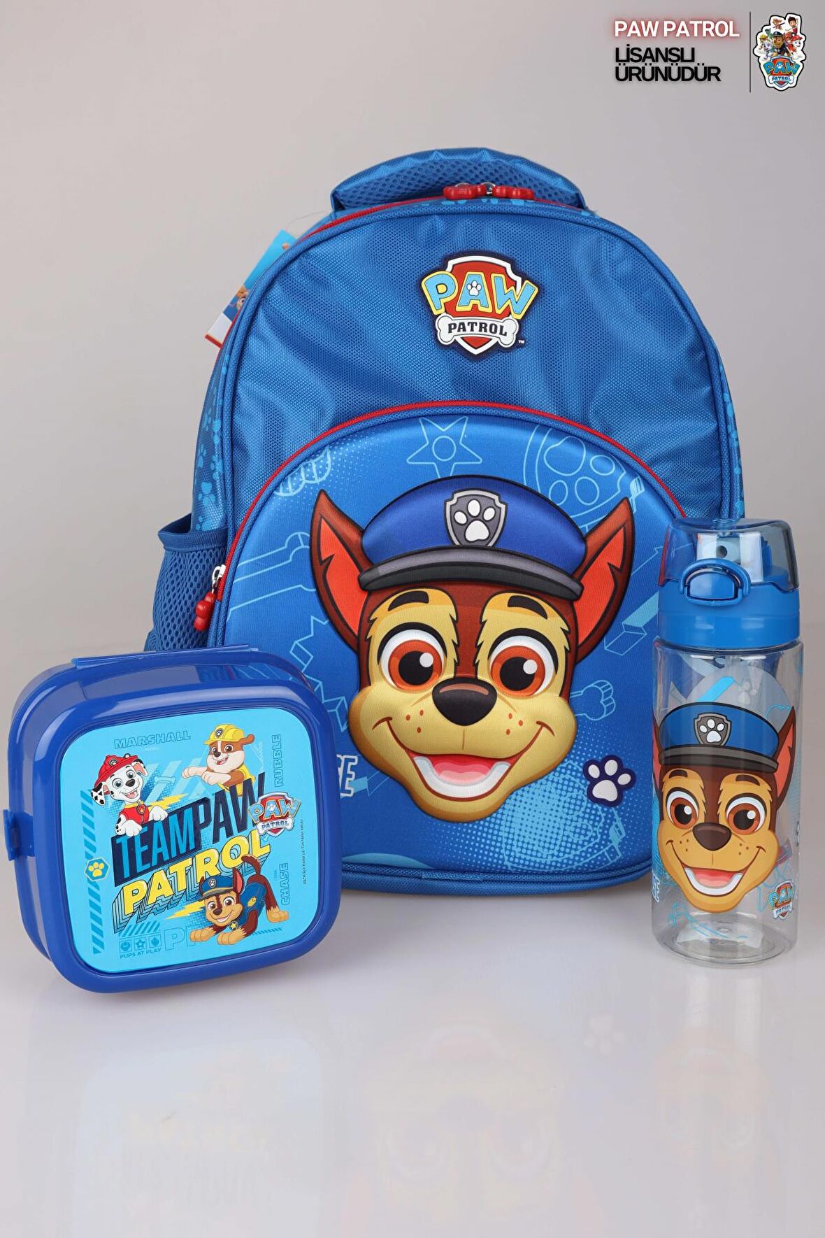  YENİ SEZON LİSANSLI PAW PATROL OKULDA MACERA KOLEKSİYONU OKUL ÇANTASI,MATARA VE BESLENME KABI OKUL SETİ