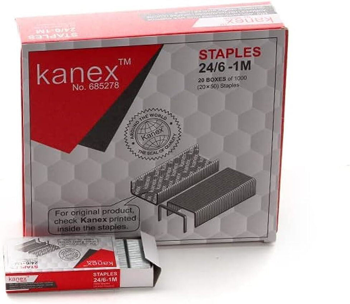 Kanex Zımba Teli No.24/6 Gümüş 20 Li Paket