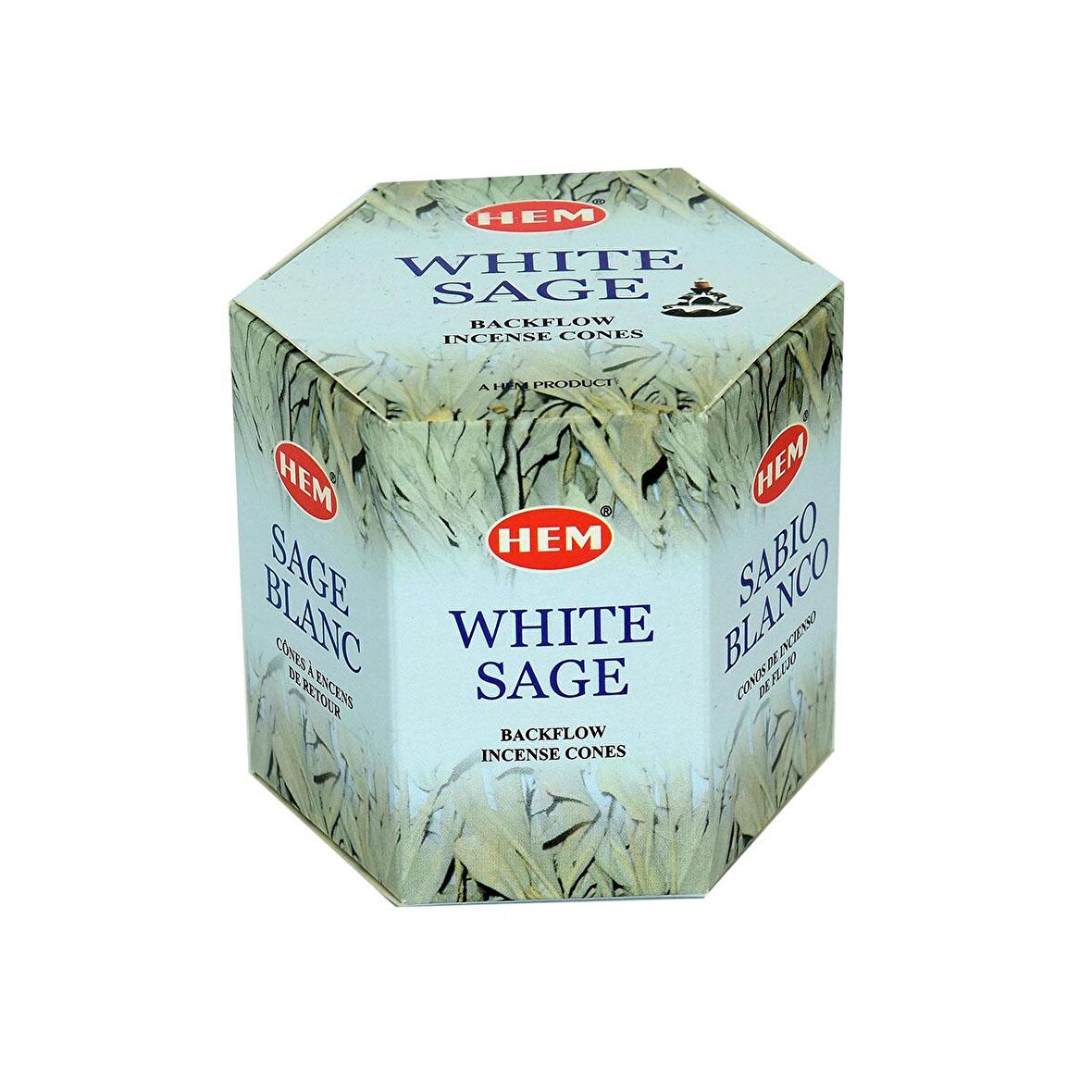 Beyaz Adaçayı Kokulu 40 Konik Tütsü - White Sage