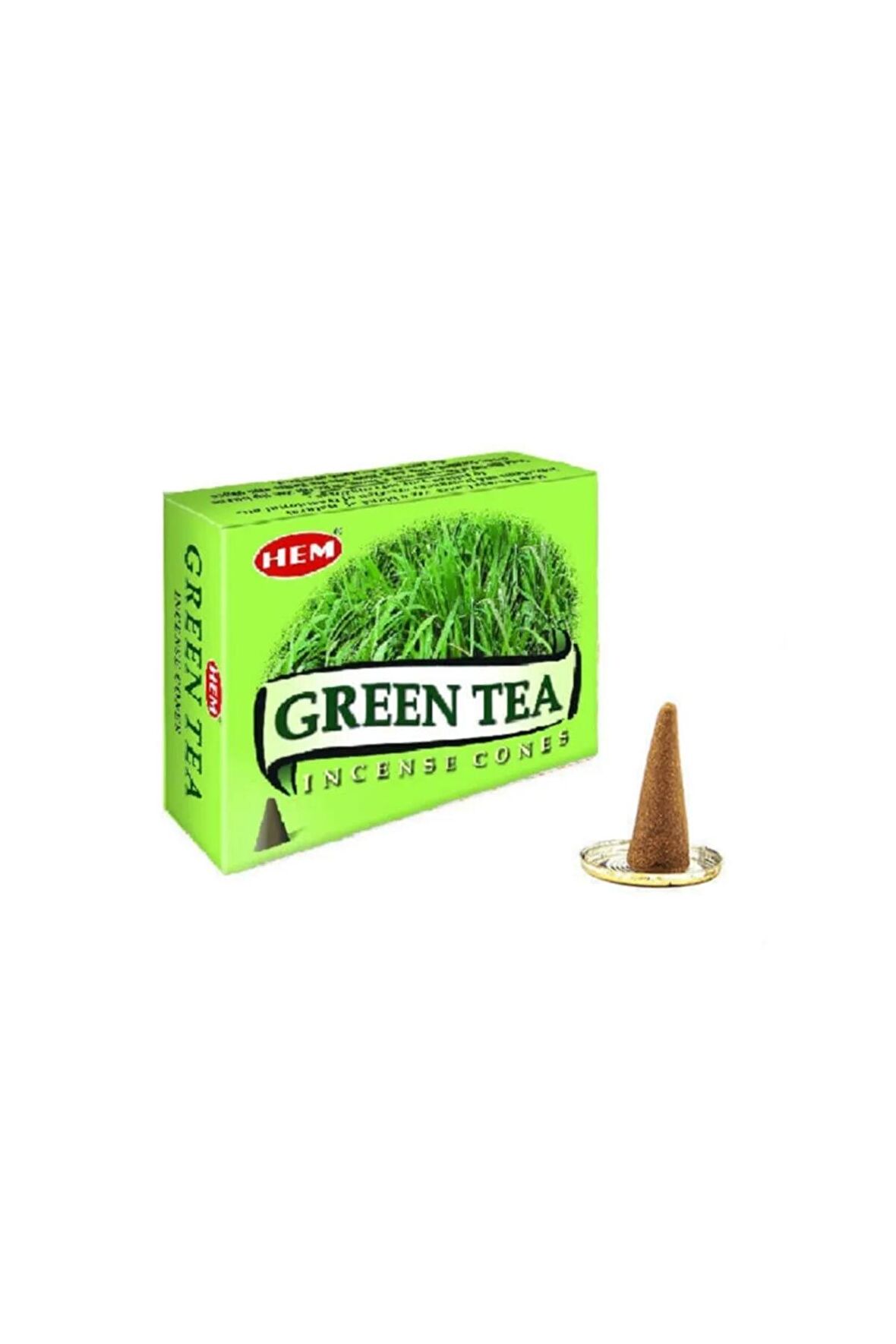 Tütsü Konik Green Tea Yeşil Çay Cones Buhur Tütsü Geri Akış Değil