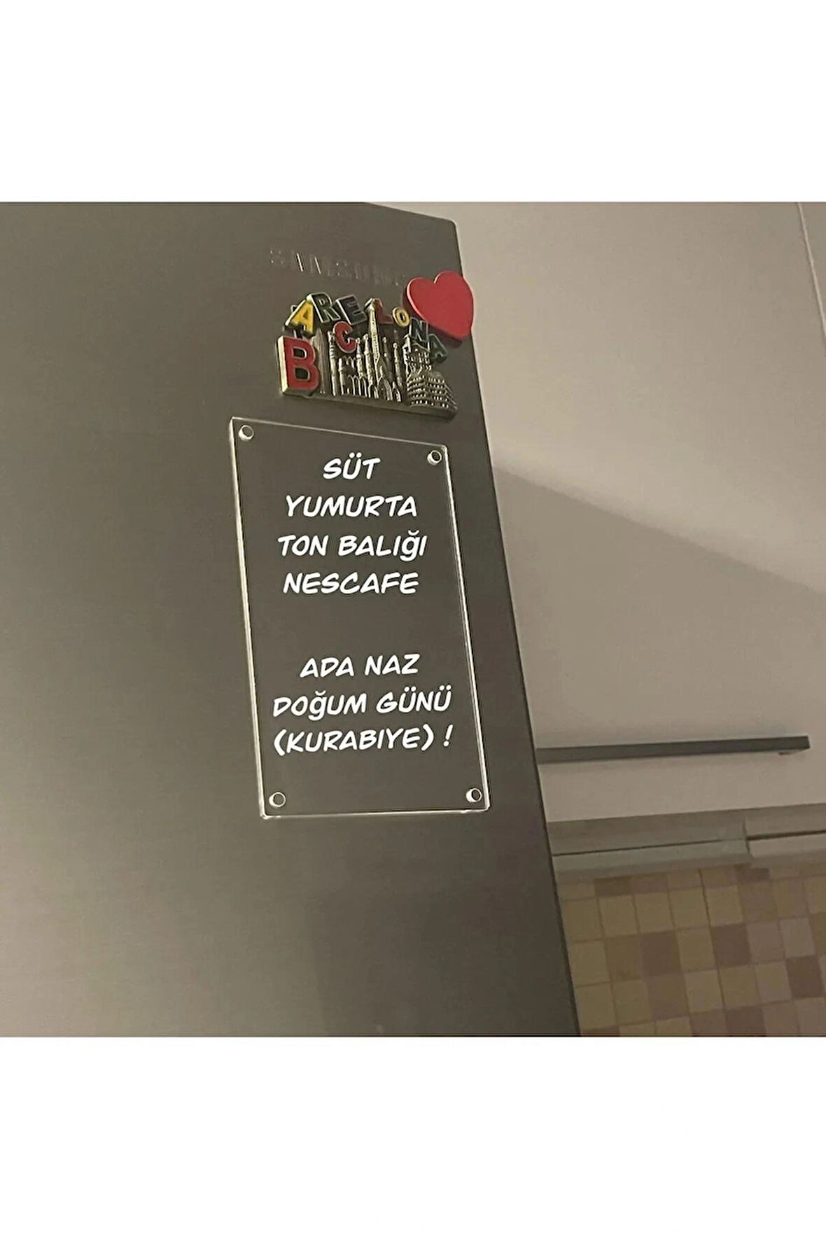 Mıknatıslı Pleksi Not Alma Magneti (Silinebilir Şeffaf)
