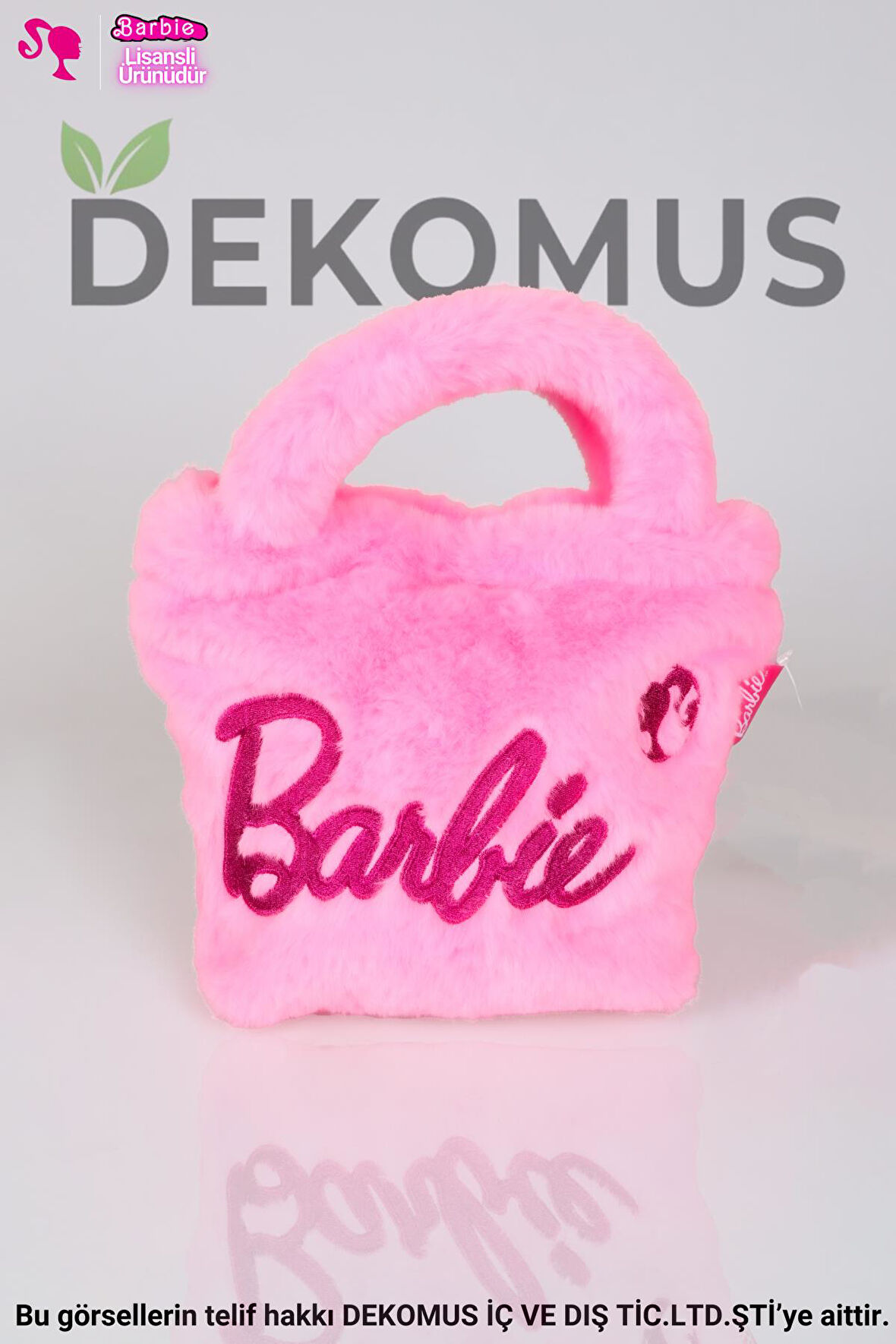 DEKOMUS İLE YENİ SEZON LİSANSLI BARBIE BASIC PELUŞ EL ÇANTASI/BESLENME ÇANTASI