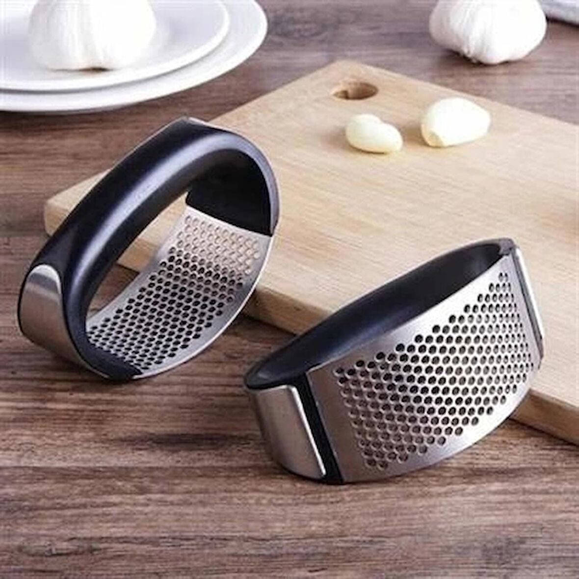 MyVirtus Yeni Sarımsak Ezici Paslanmaz Çelik Garlic Press