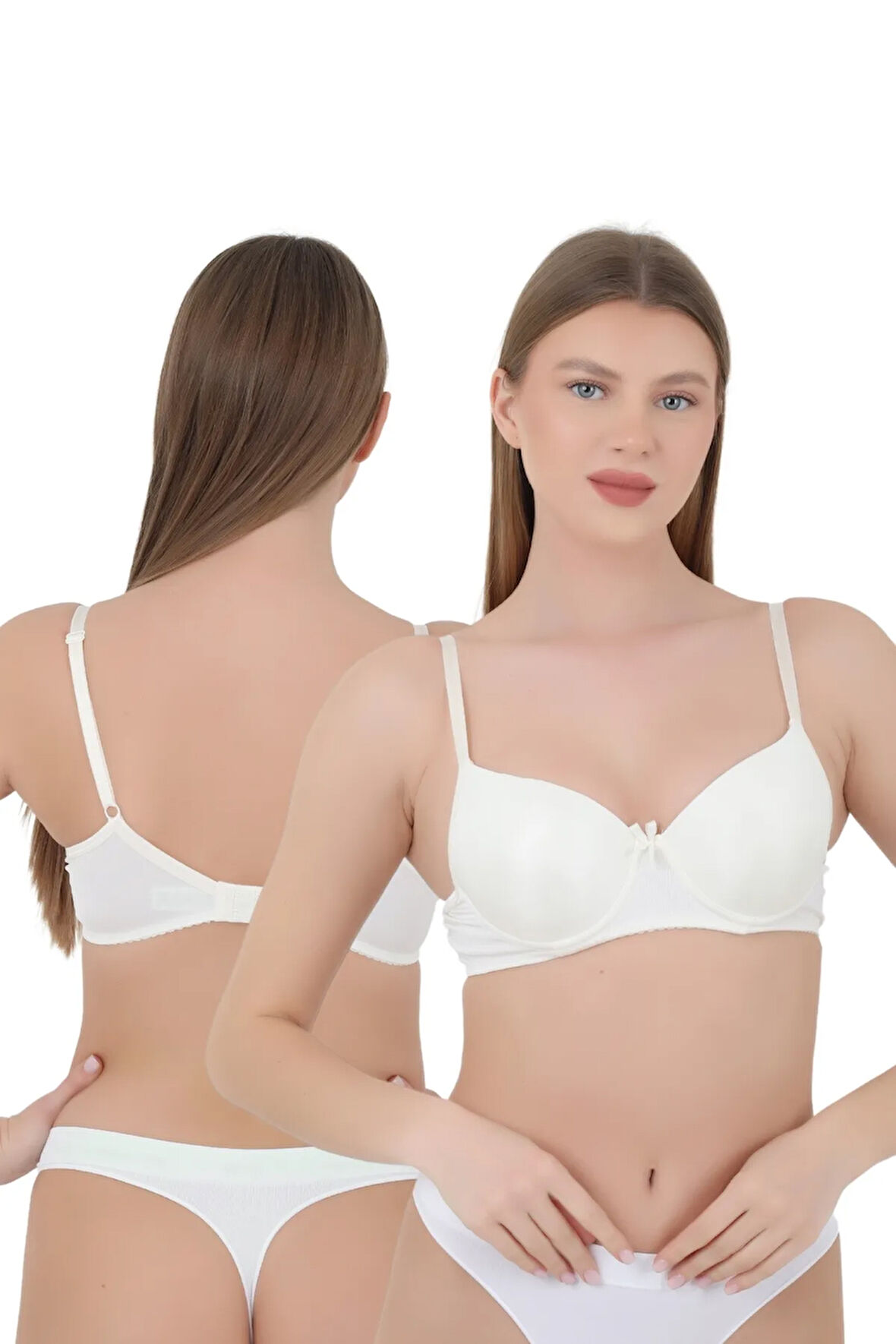 Kadın Sütyen Light B Cup - Balenli Dolgulu