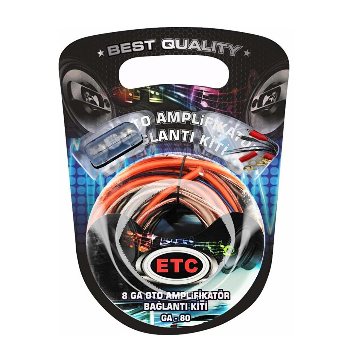 OTO ANFİ KABLO SETİ 8GA VAKUMLU ETC GA-80