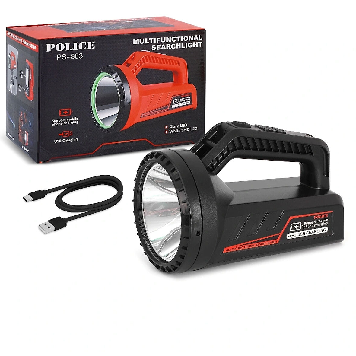 Police Ps-383 Şarjlı Spot Fener